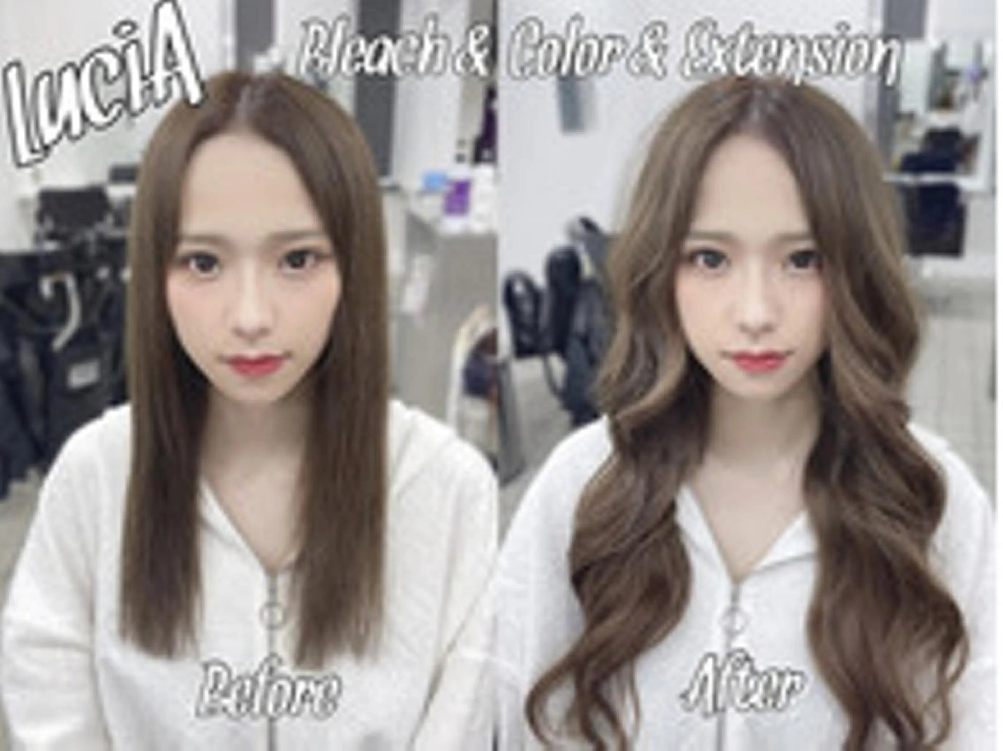 ロング カラー ヘアアレンジ LuciA RIANAのヘアスタイル