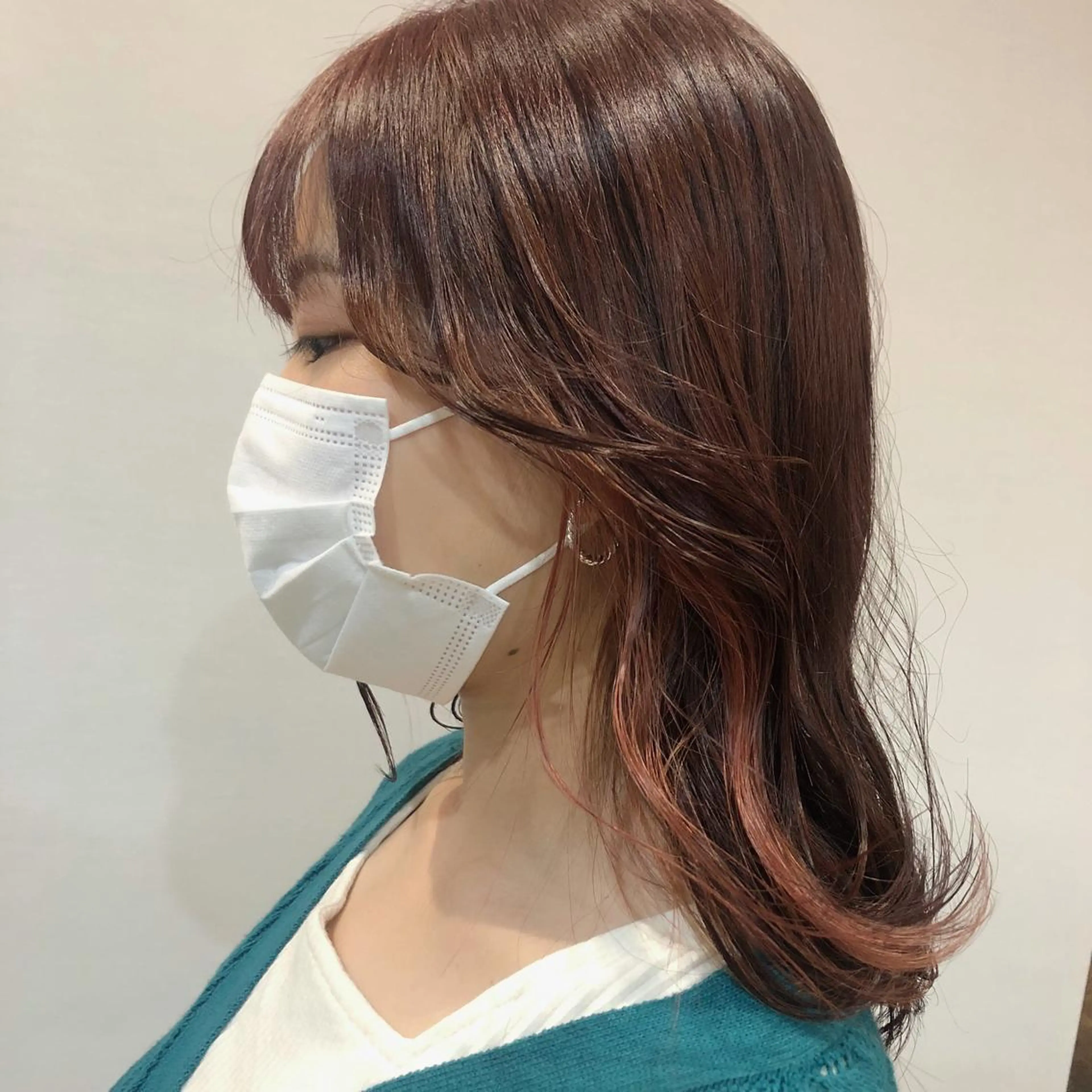 セミロング カラー hair slon 2co所属・堀谷 彩花のヘアスタイル