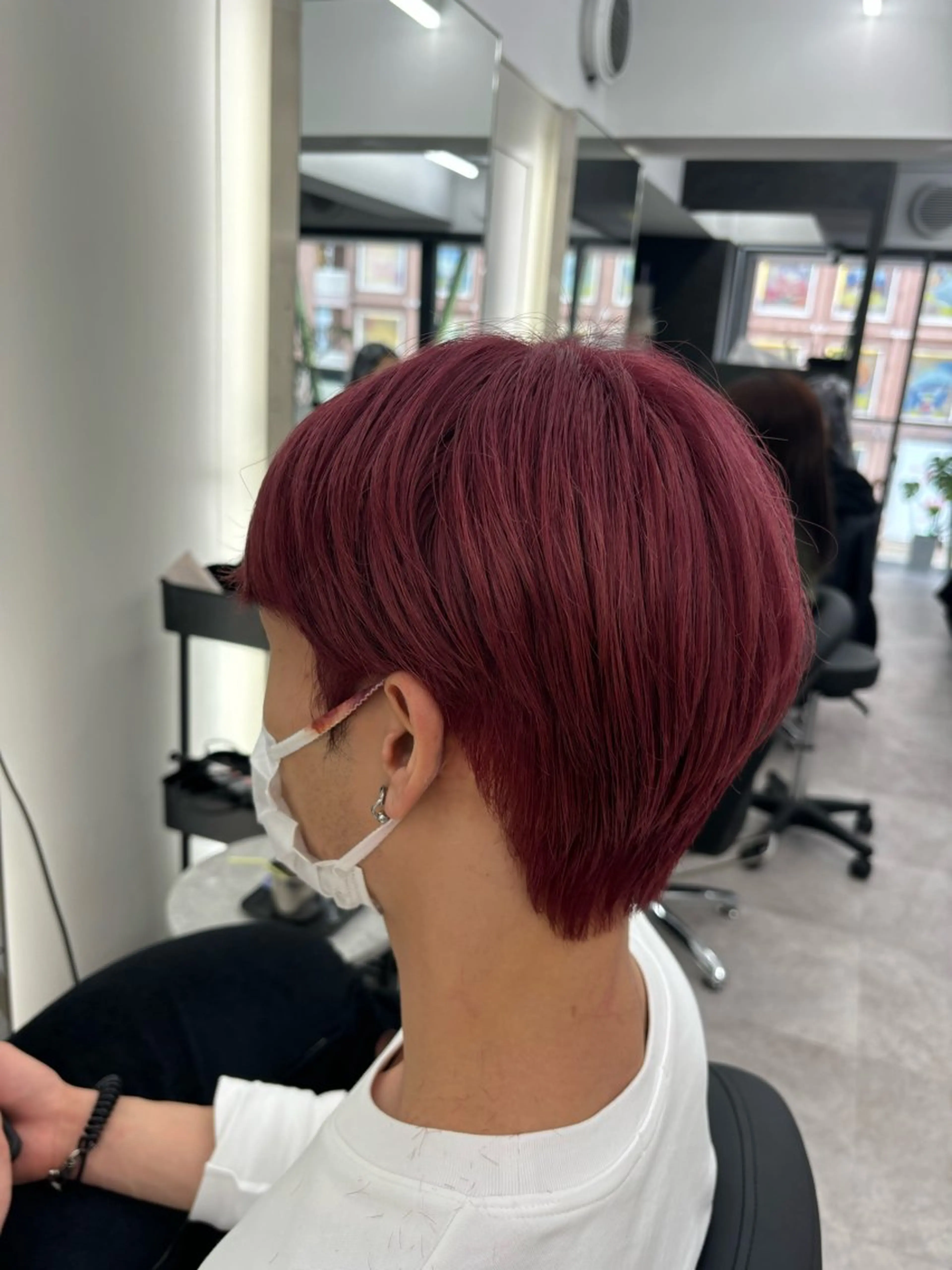 カラー メンズ メンズ韓国風 韓国マッシュ マッシュウルフ マッシュ メンズウルフカット 韓国&メンズウルフ 高森蓮のヘアスタイル