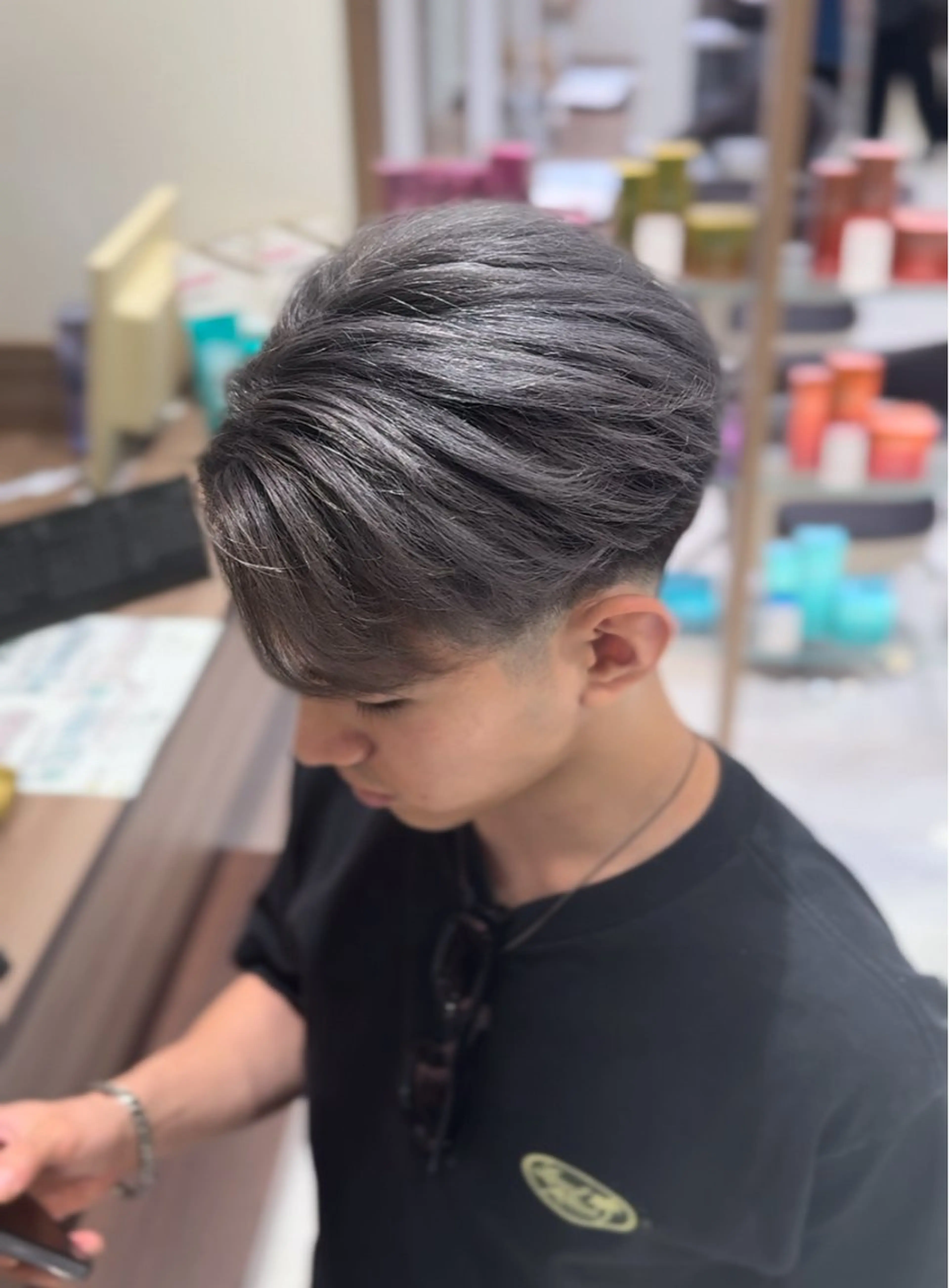 カラー メンズ 菊池 遼/透明感 /韓国レイヤー/艶感のヘアスタイル