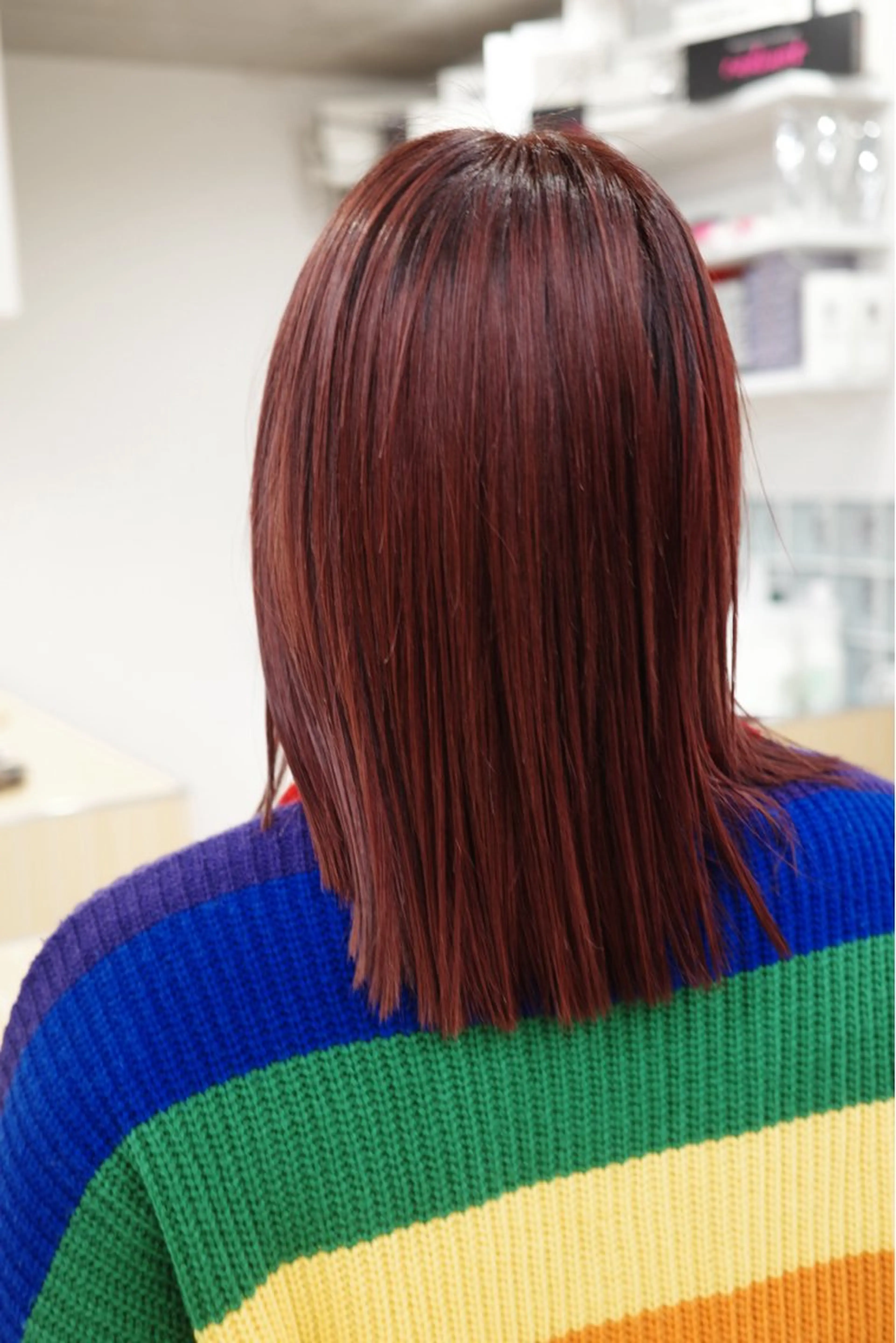 ミディアム カラー ヘアカラー 髪質改善/縮毛矯正/ 透明感カラーYUMAのヘアスタイル