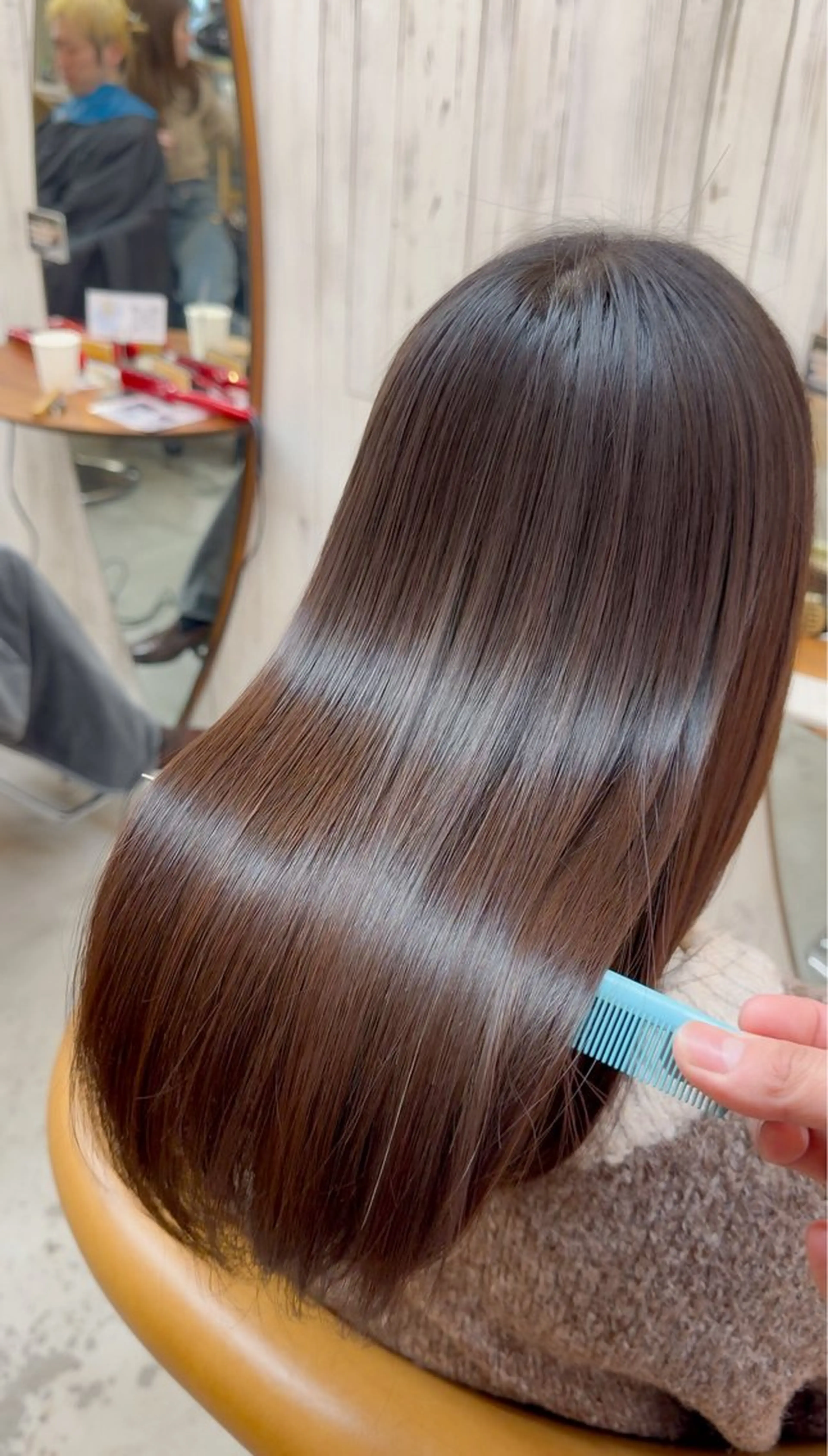 ロング カラー 髪質改善 縮毛矯正 カット 縮毛矯正 トリートメント 縮毛矯正/髪質改善 /ボブ/ともきのヘアスタイル