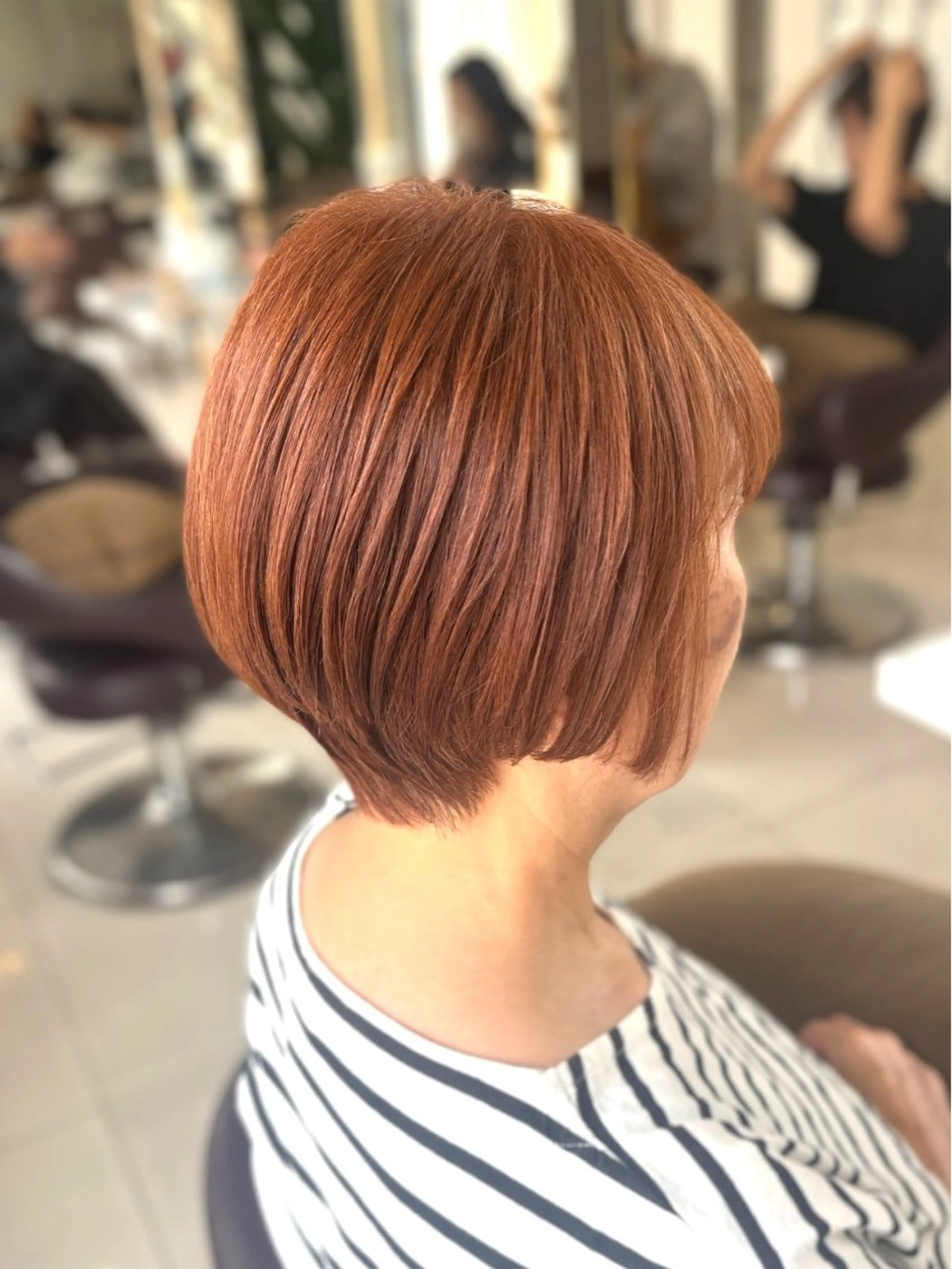 ショート くびれヘア ショートヘア カット カット/暖色カラー/ rikako🌻のヘアスタイル