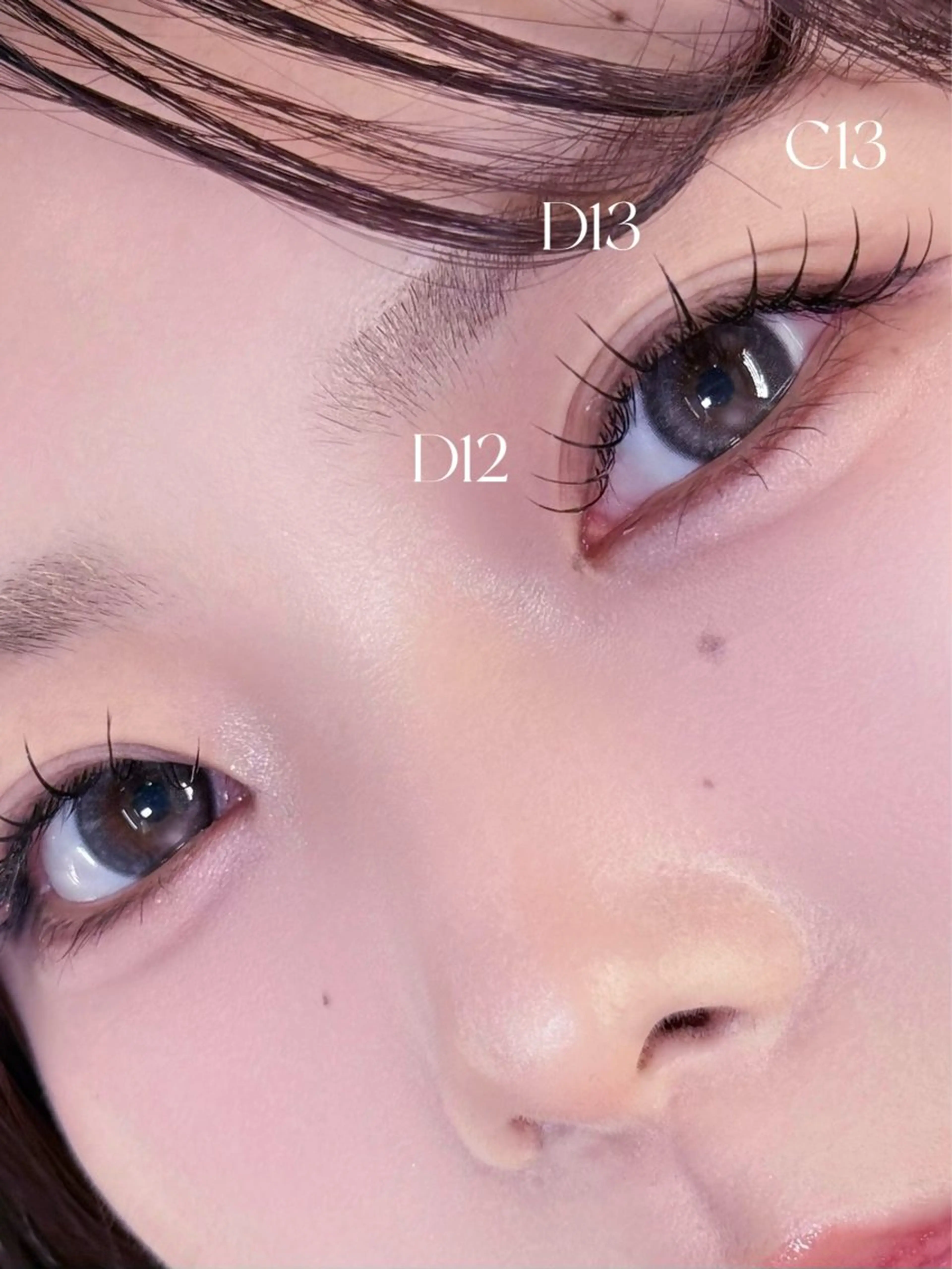 マツエク・マツパ Cカール Dカール フラットラッシュ ナチュラル まつげパーマ マツエク SALON VILLAGE所属・cherien 梅津のマツエク・マツパデザイン