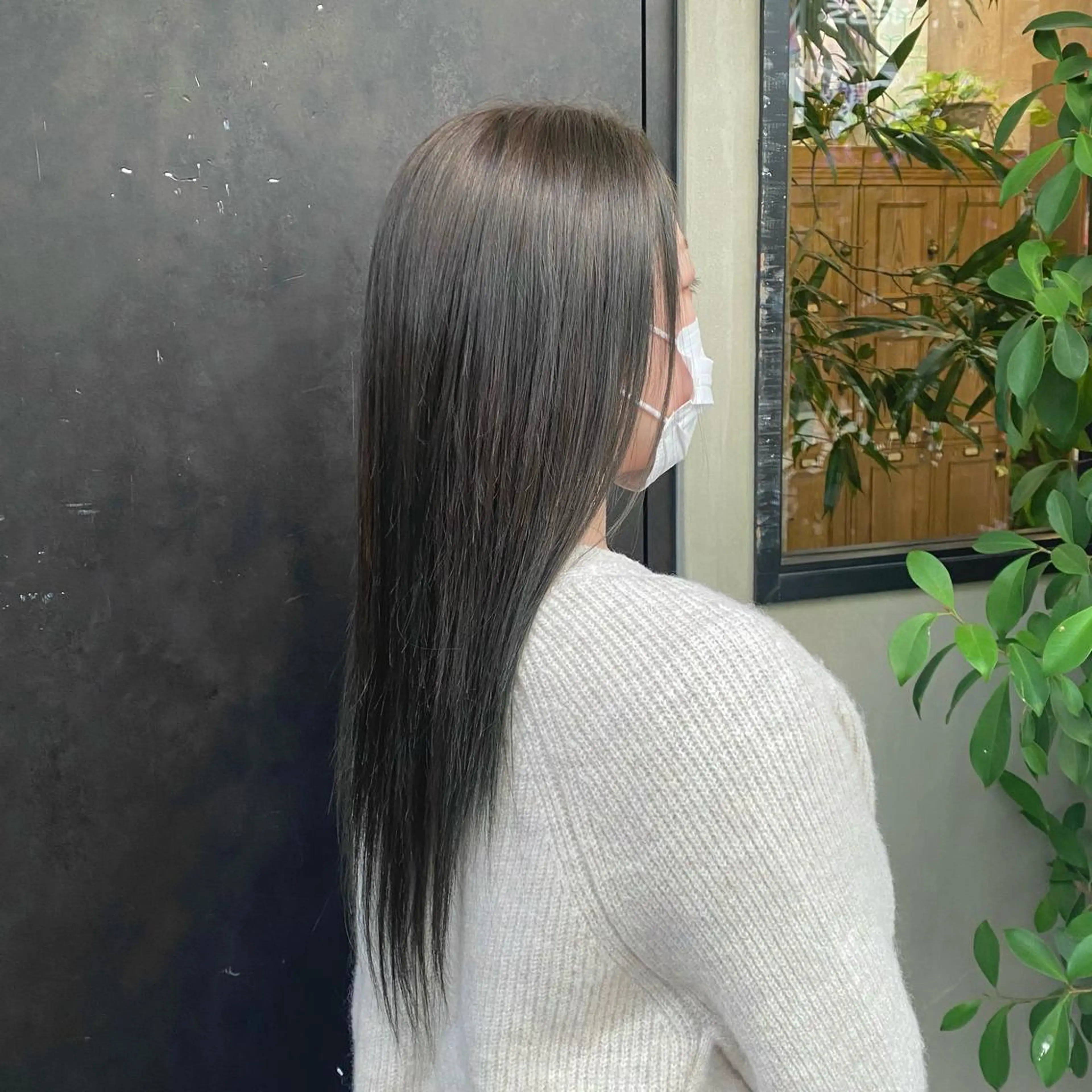 ロング カラー カット ヘアカラー トリートメント 比嘉 陽のヘアスタイル