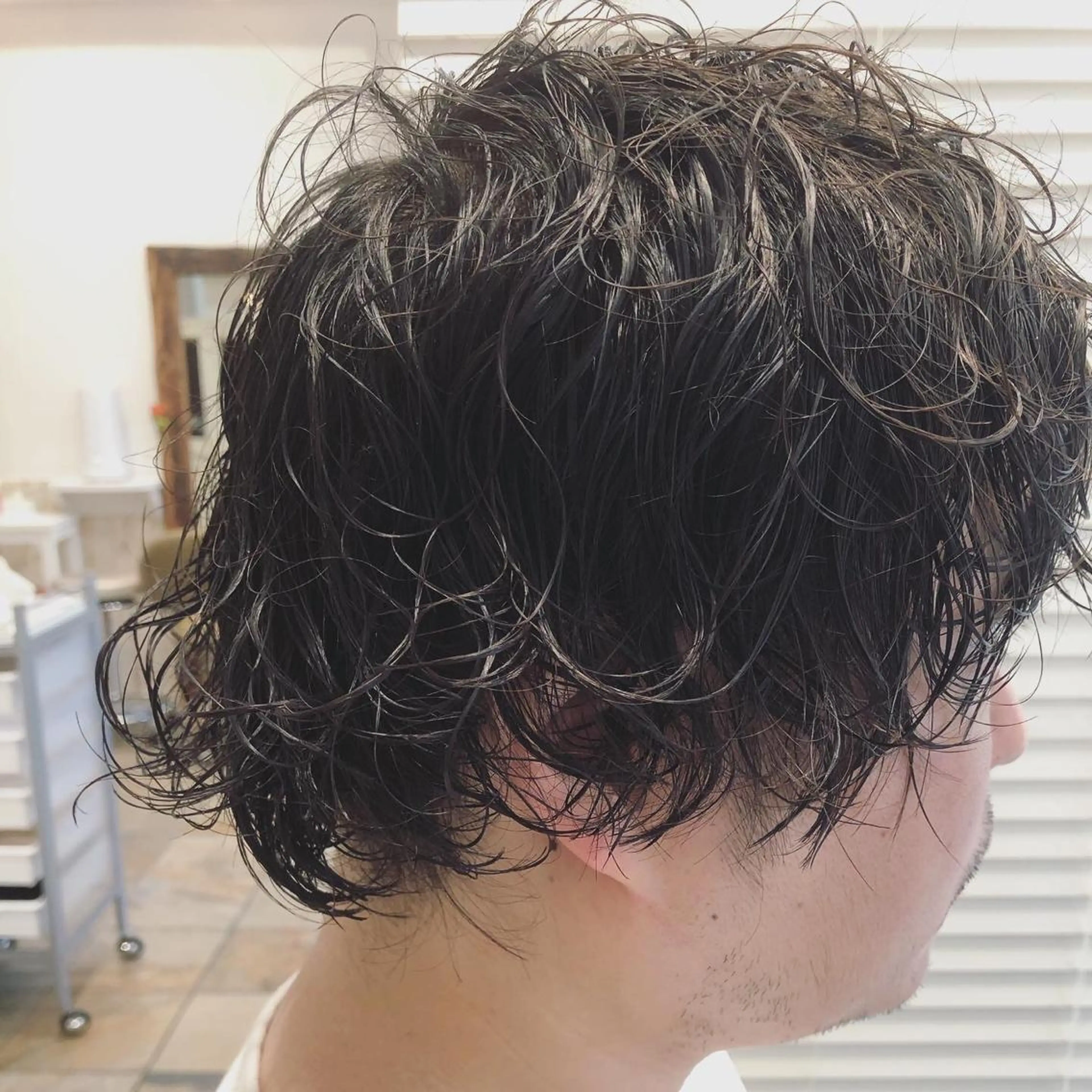 ショート カラー パーマ メンズ メンズサロン💈 吉岡陽【中野】のヘアスタイル