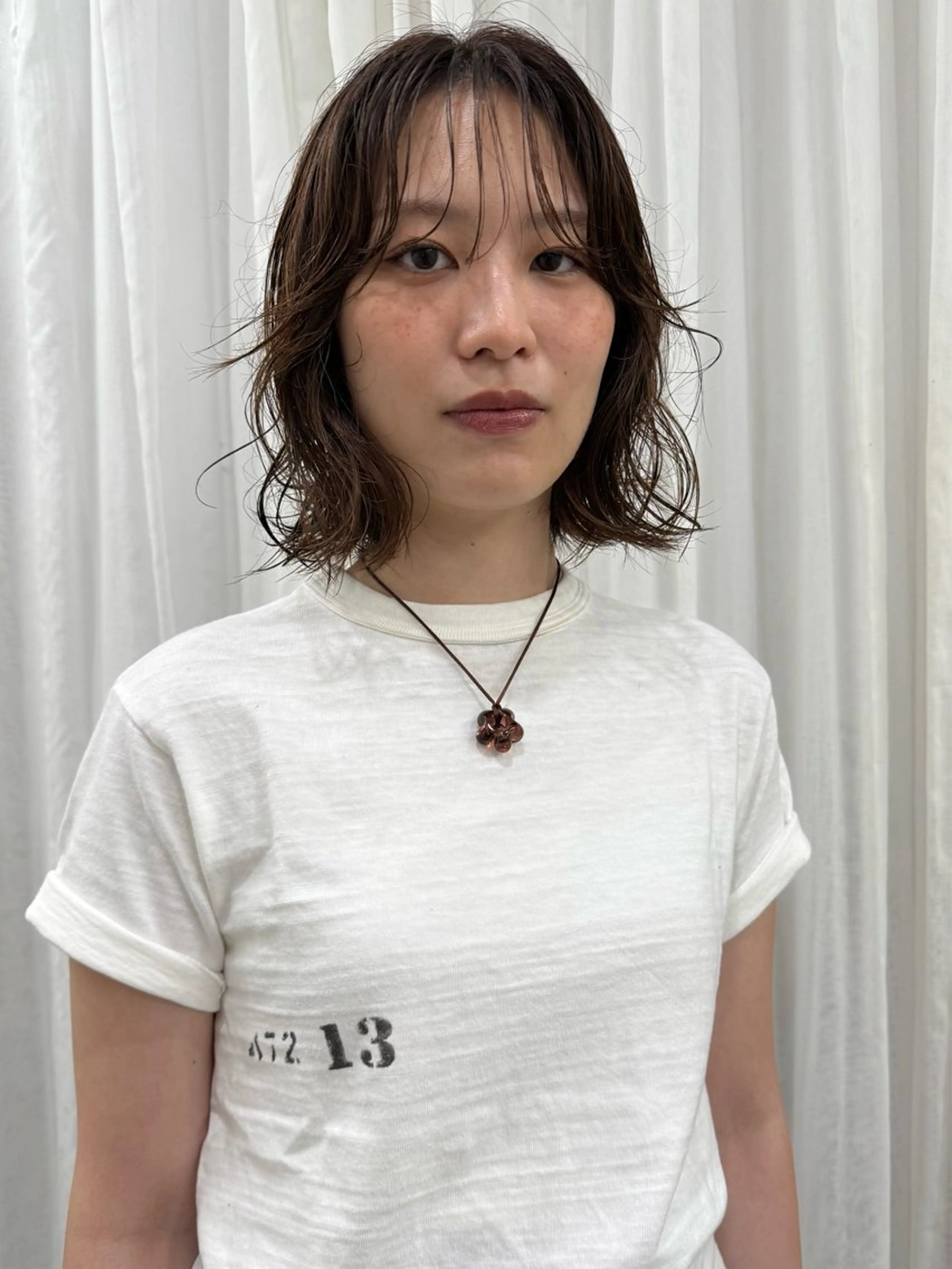 ショート パーマ イシイ モエカのヘアスタイル