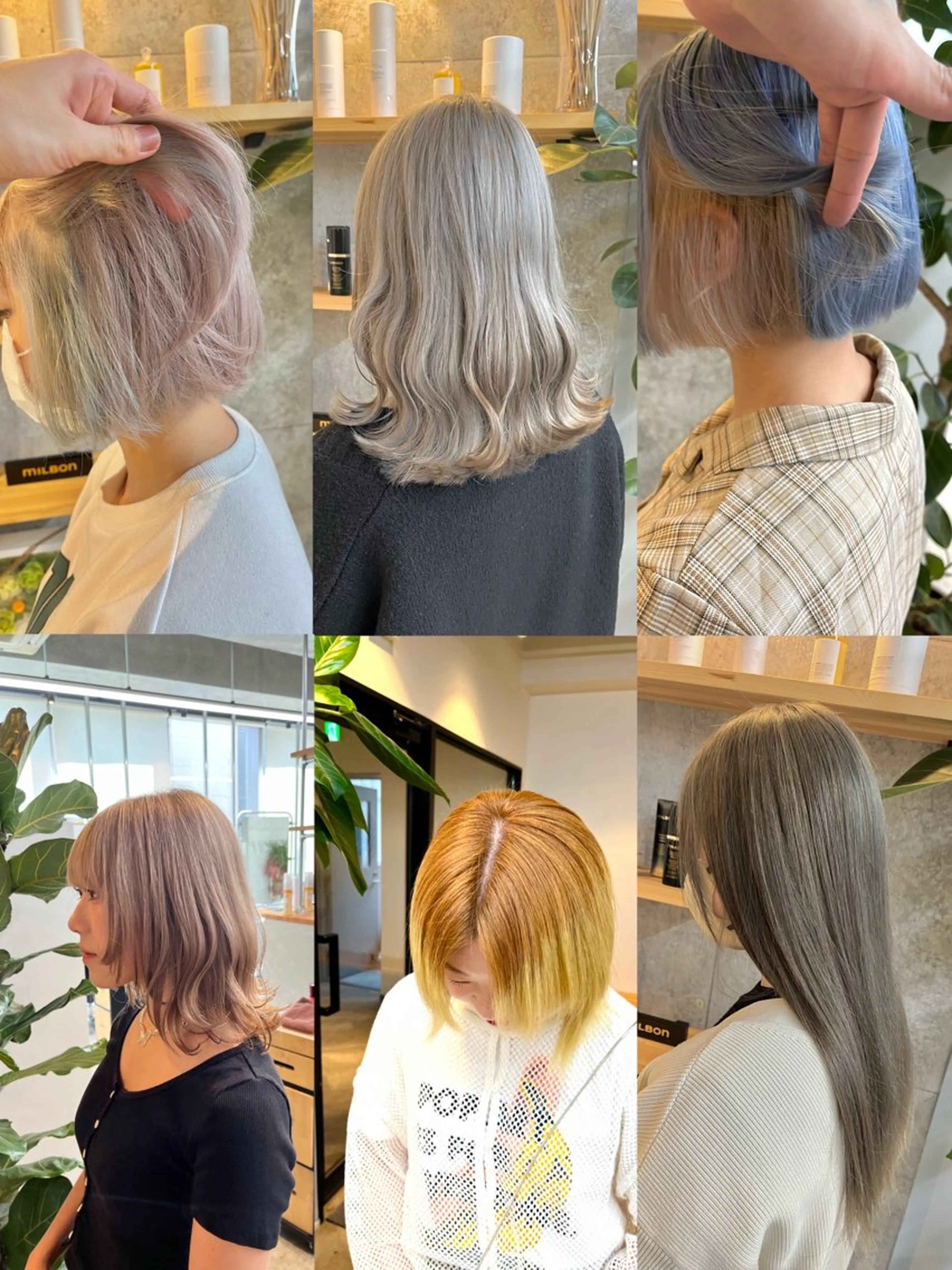 セミロング カラー ヘアカラー ハイトーンカラ ー/小川のヘアスタイル