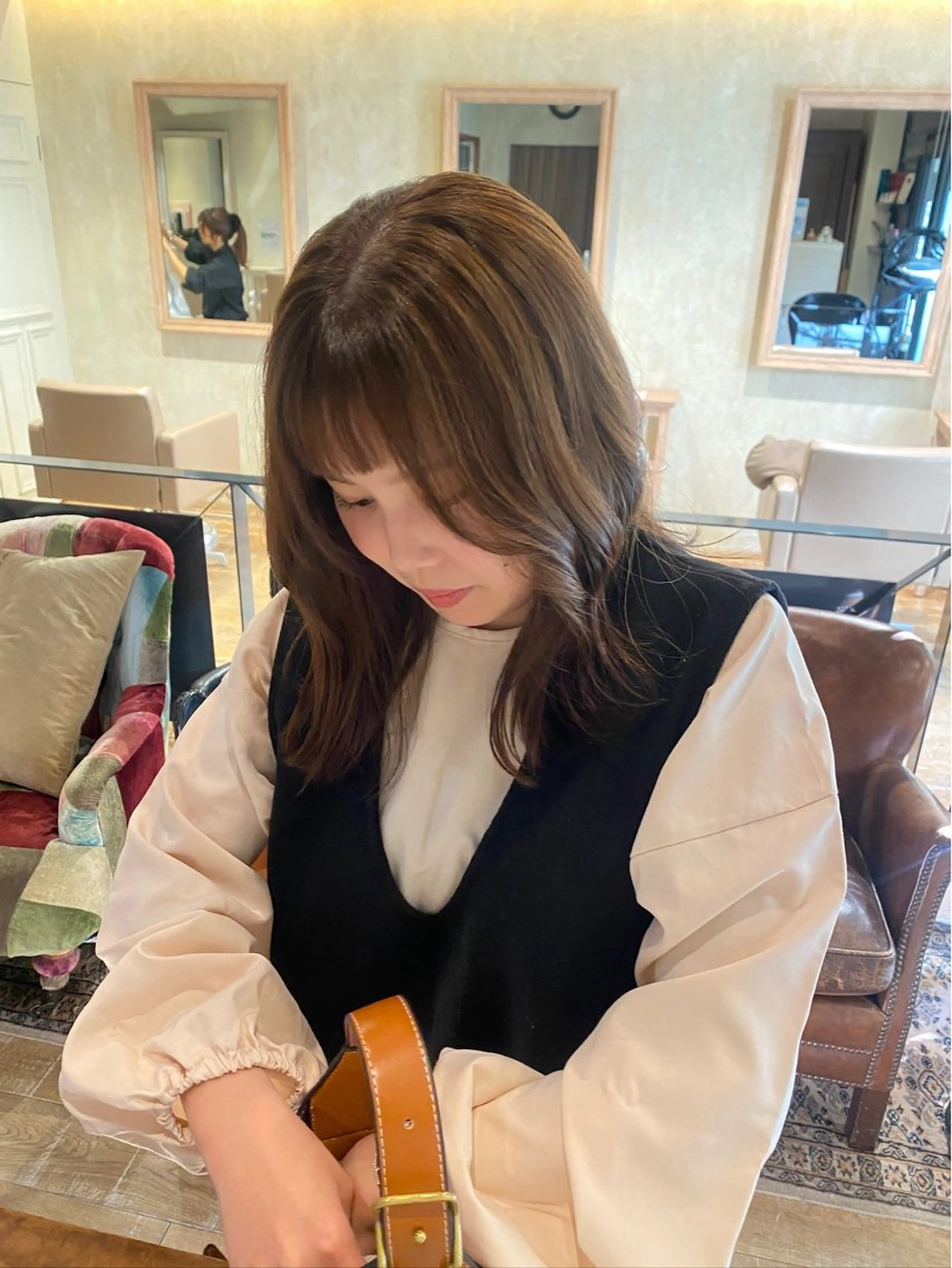 カット+ワンカラーの写真