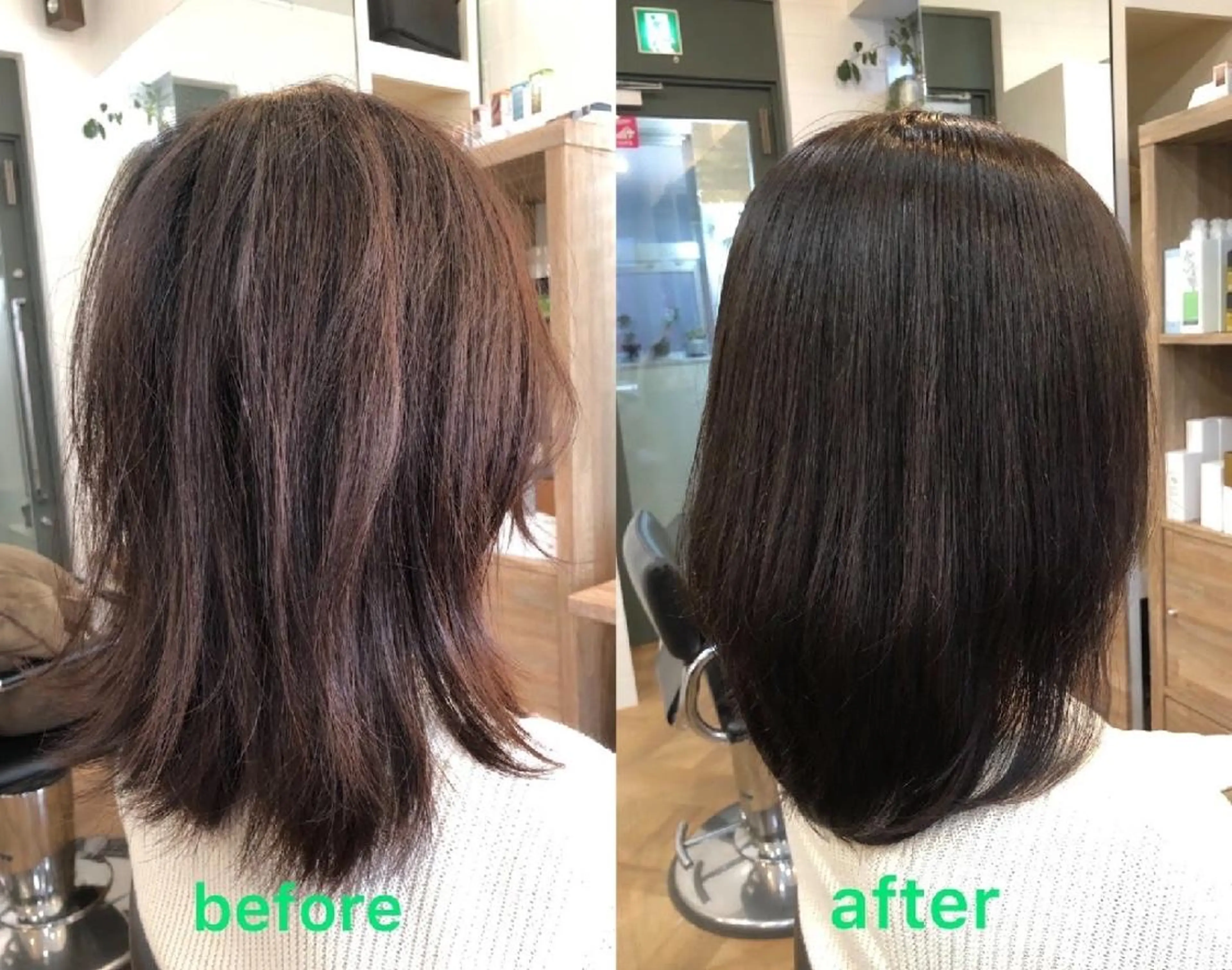 ミディアム カラー カット トリートメント 髪質改善ストレート⭕ イトムラマサナオのヘアスタイル