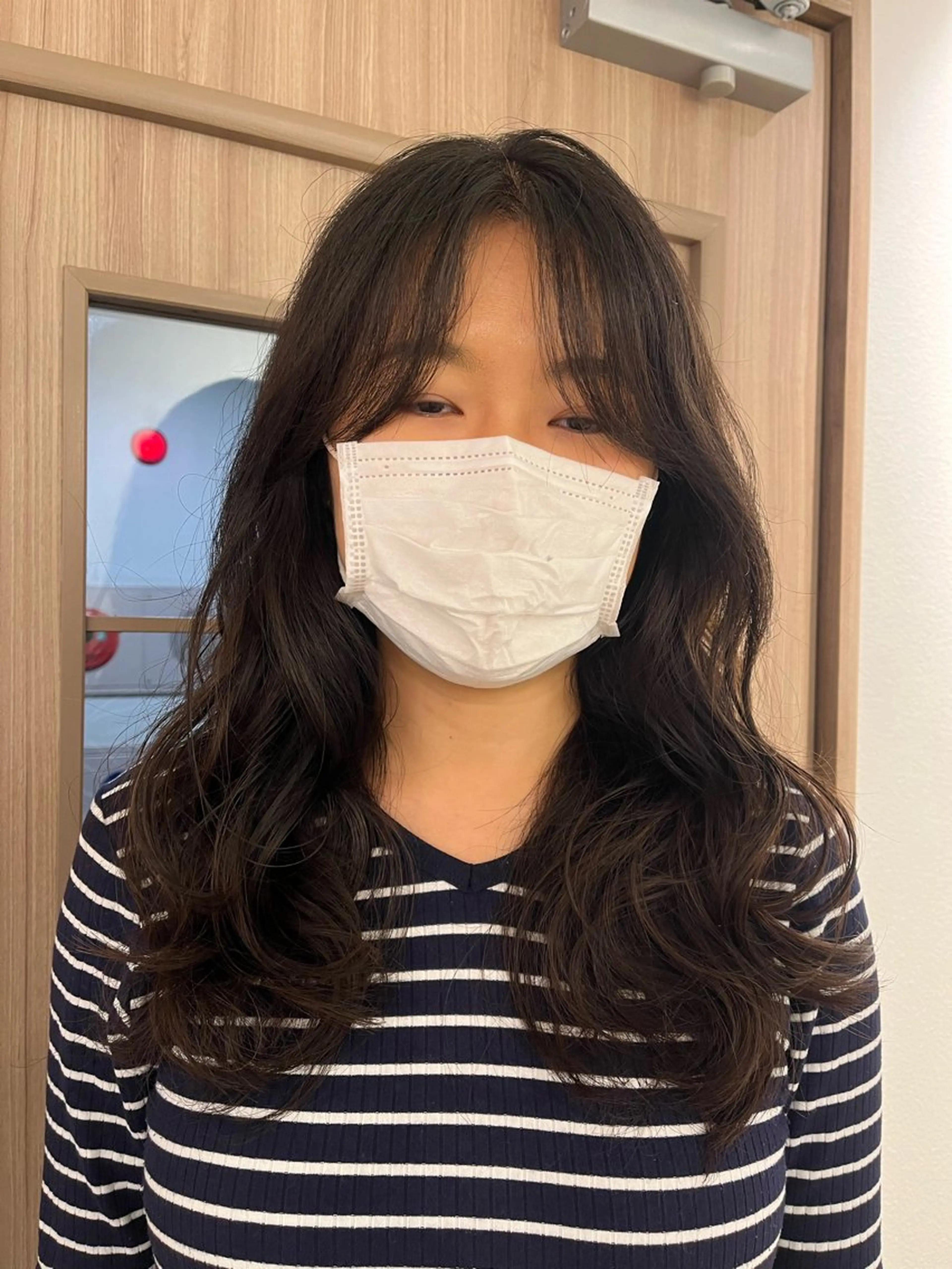 ロング パーマ カット パーマ ショート/ボブ/透明 感カラー/高橋あみのヘアスタイル