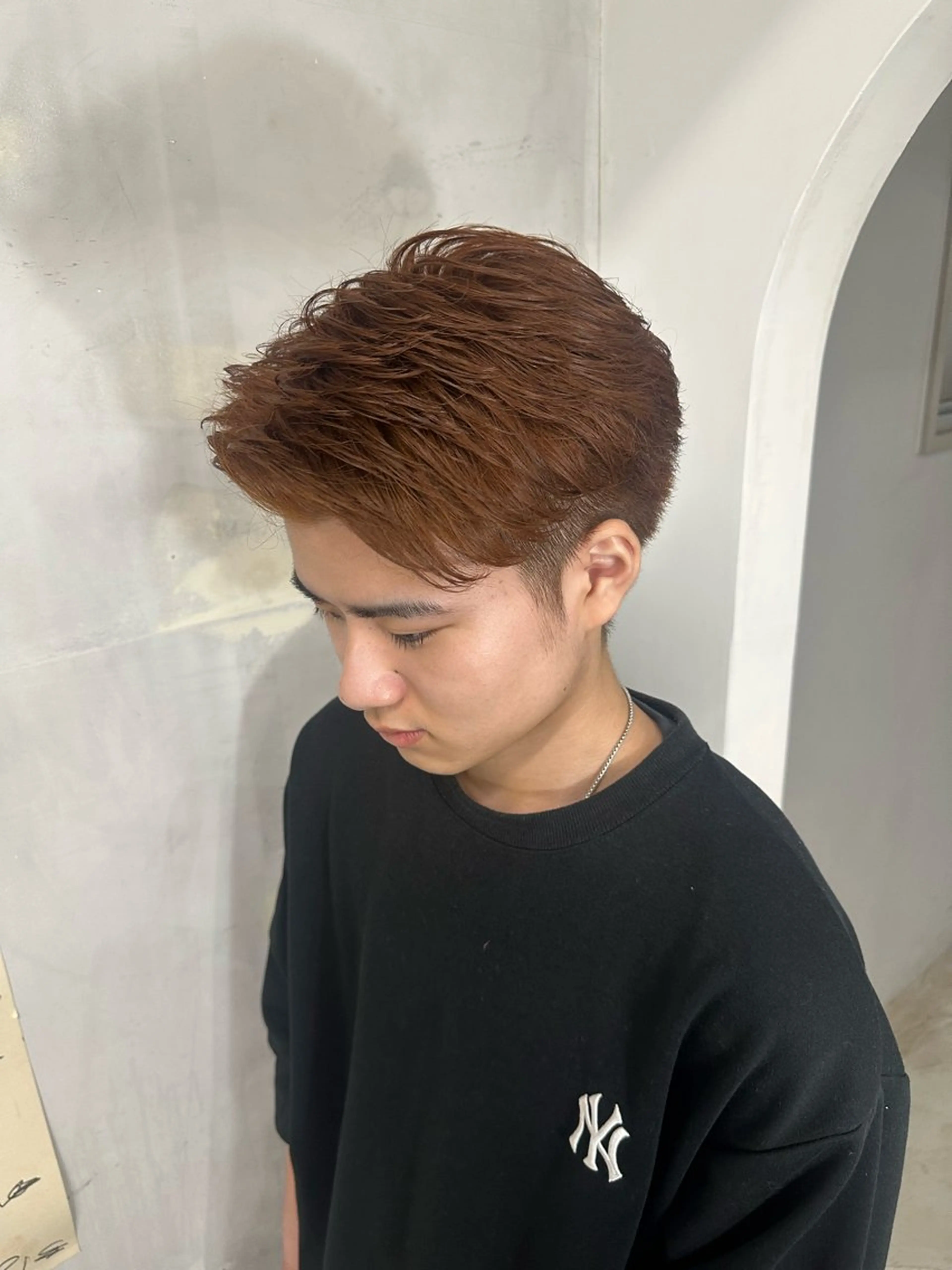 ショート カラー メンズ ヘアカラー MAAAAAC所属・根元 優のヘアスタイル