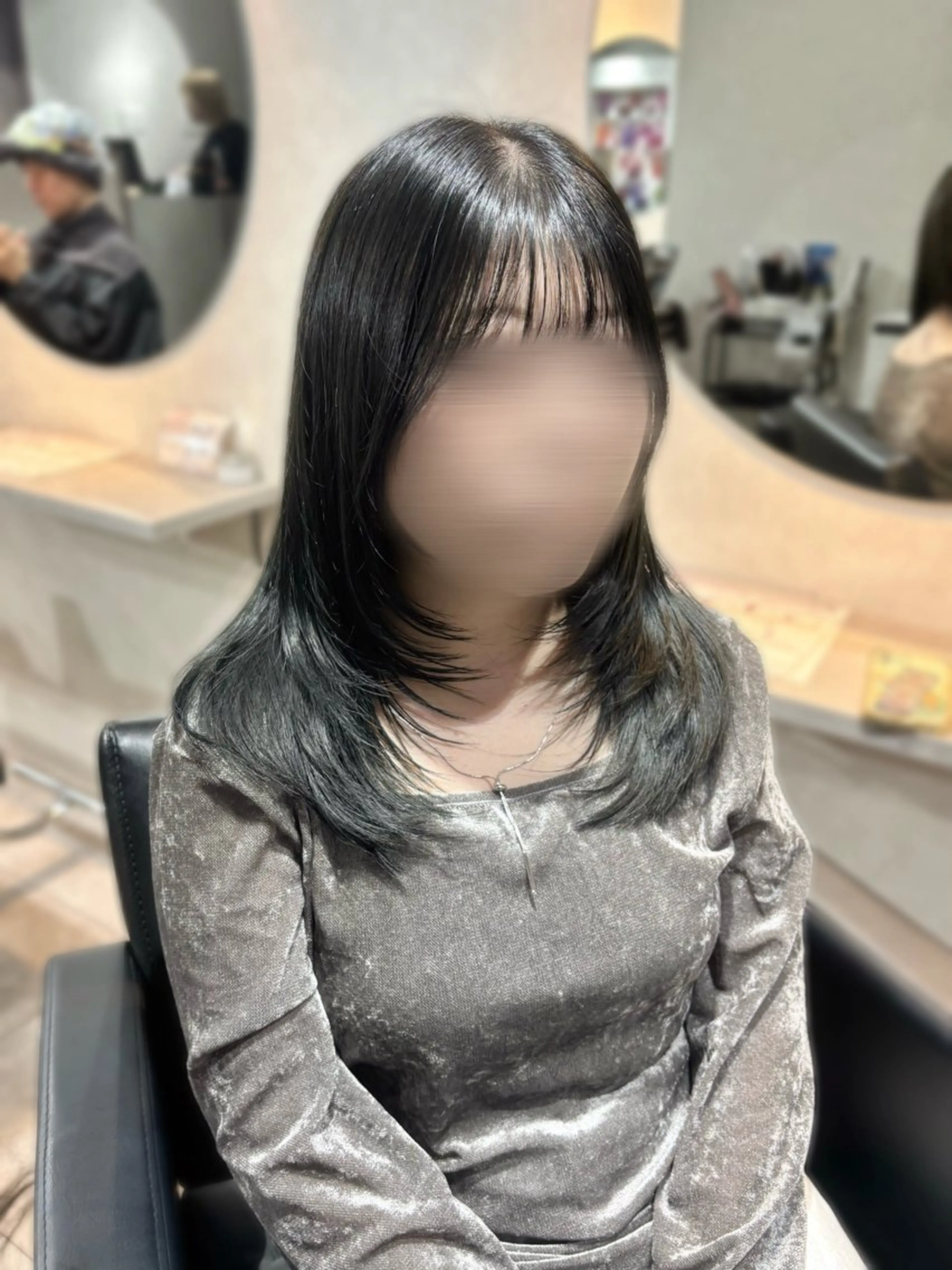 ロング lmu by if所属・程塚七海 /韓国風レイヤー🎀のヘアスタイル