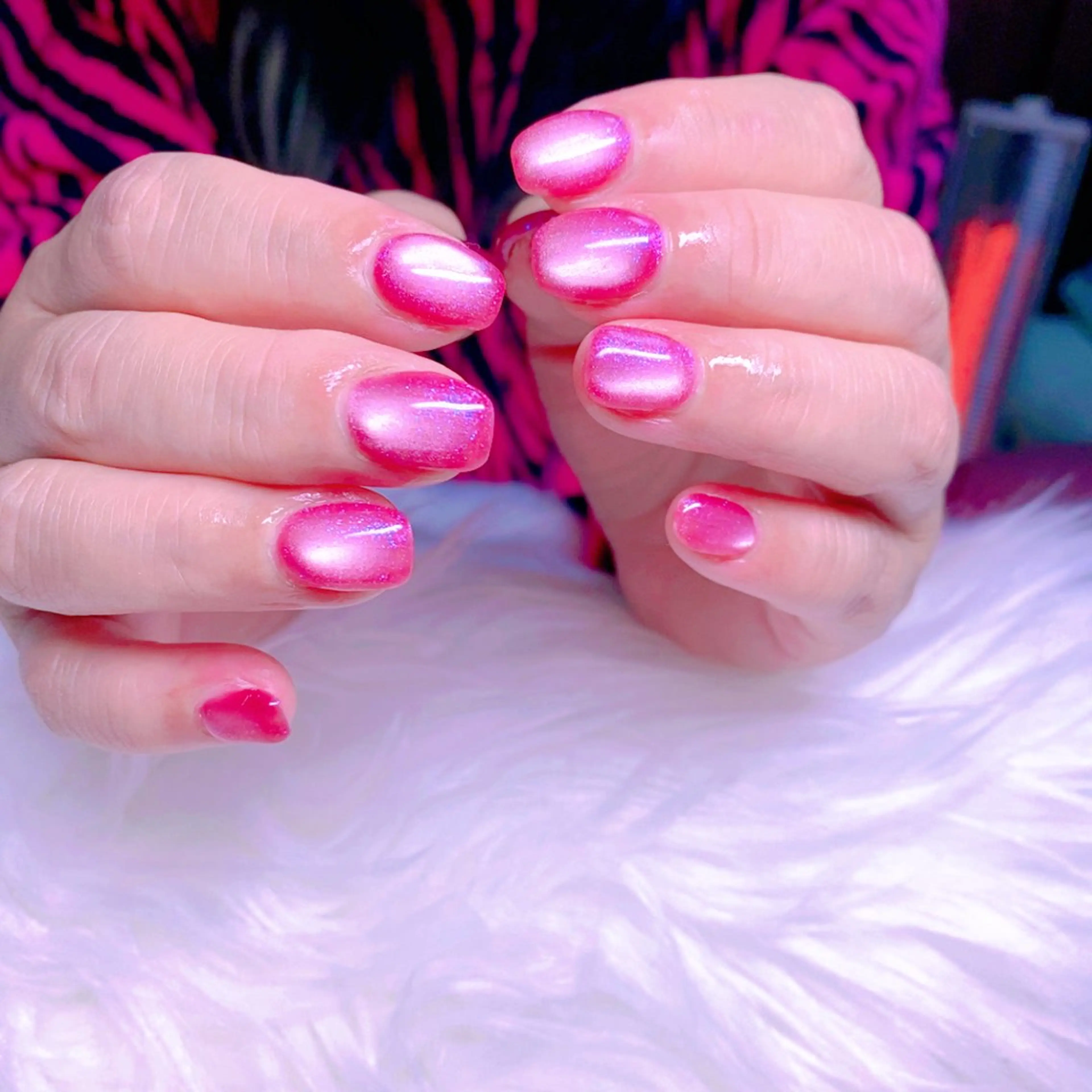 ネイル マグネットネイル オフィスネイル シンプルネイル ハンドネイル Nail Yunaのネイルデザイン