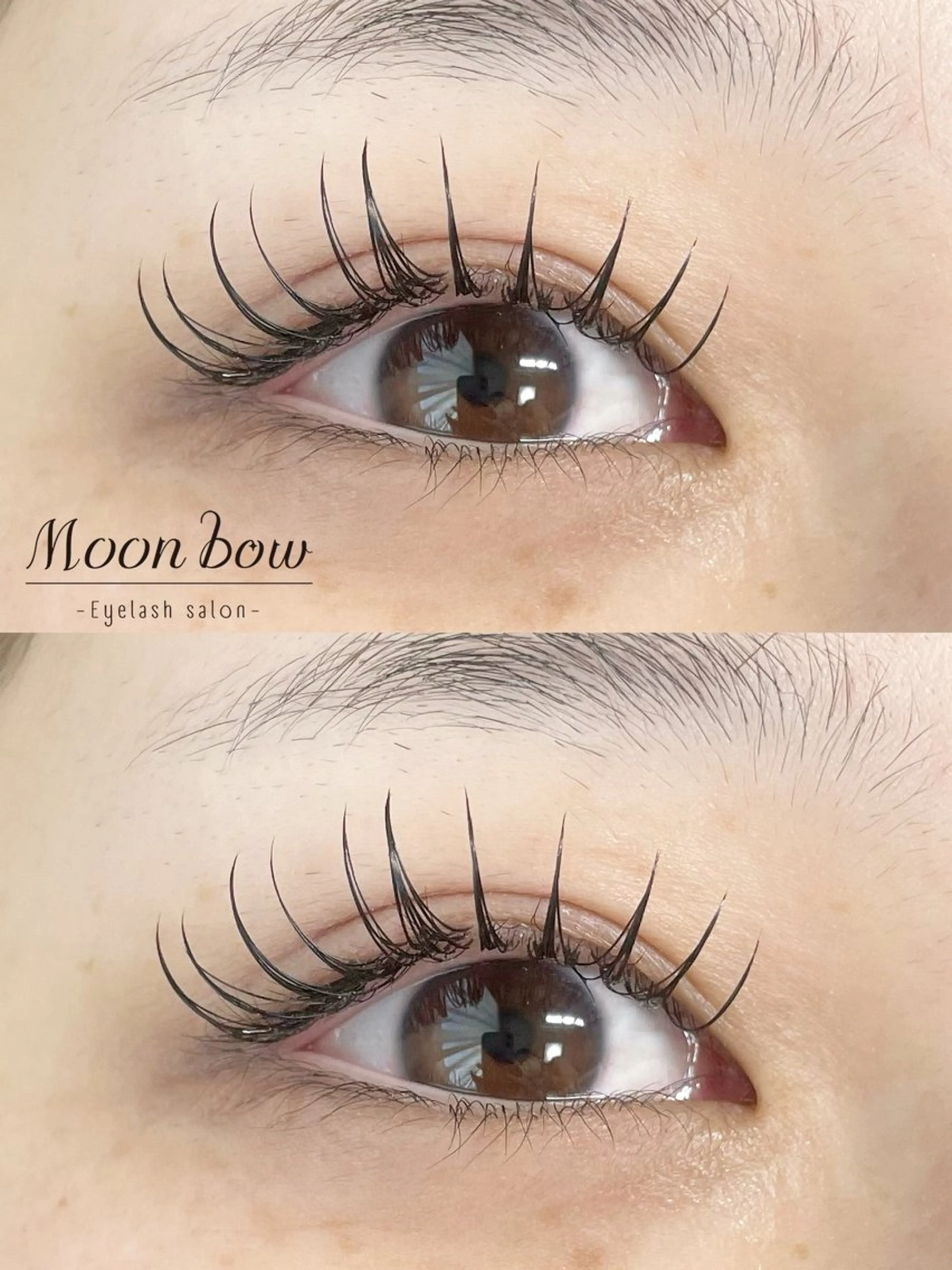 マツエク・マツパ 束感まつ毛 フラットラッシュ ナチュラル マツエク Eyelash Moon bowのマツエク・マツパデザイン