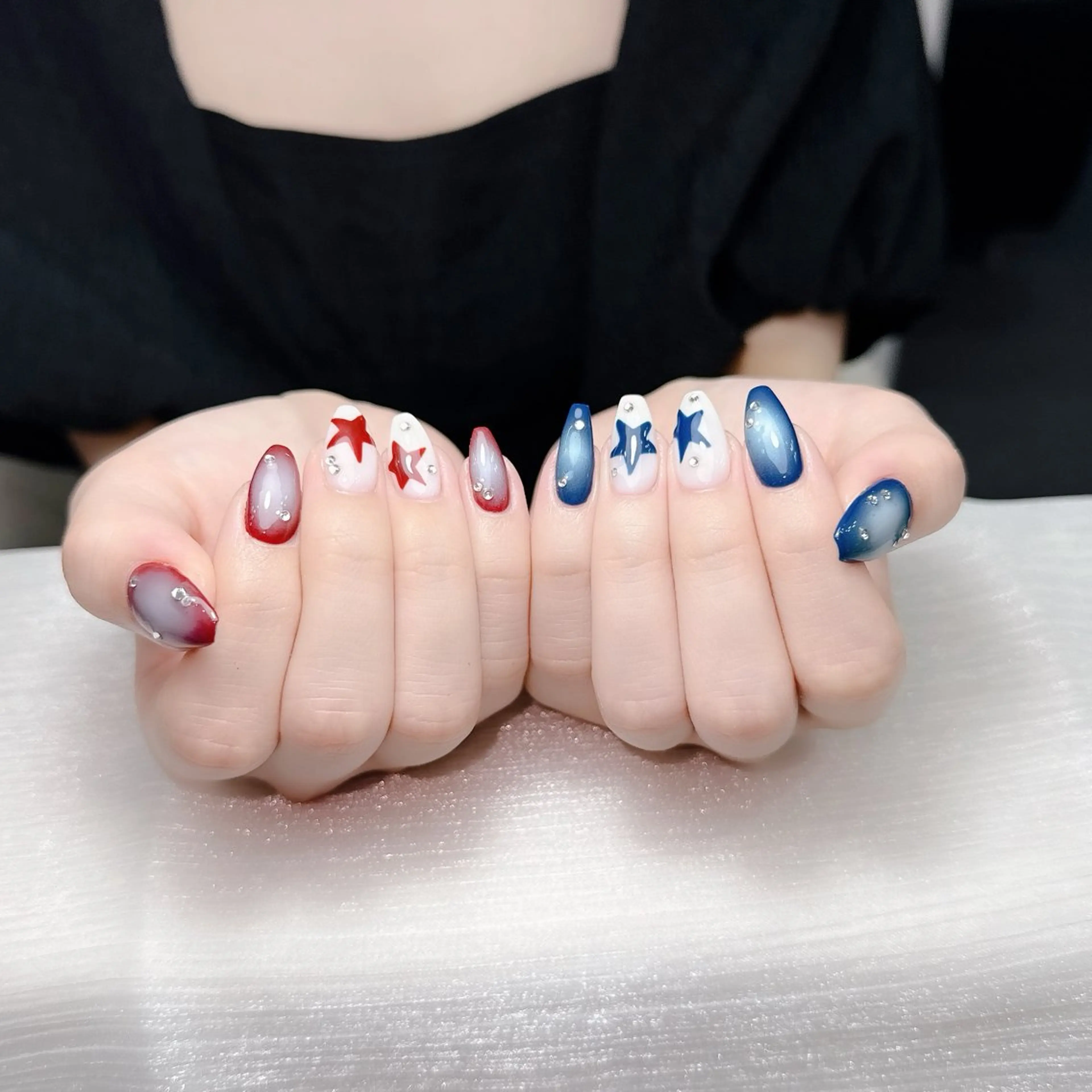 ネイル 長さ出し フレンチネイル 韓国ネイル レース マグネットネイル ハンドネイル nami ナミのネイルデザイン