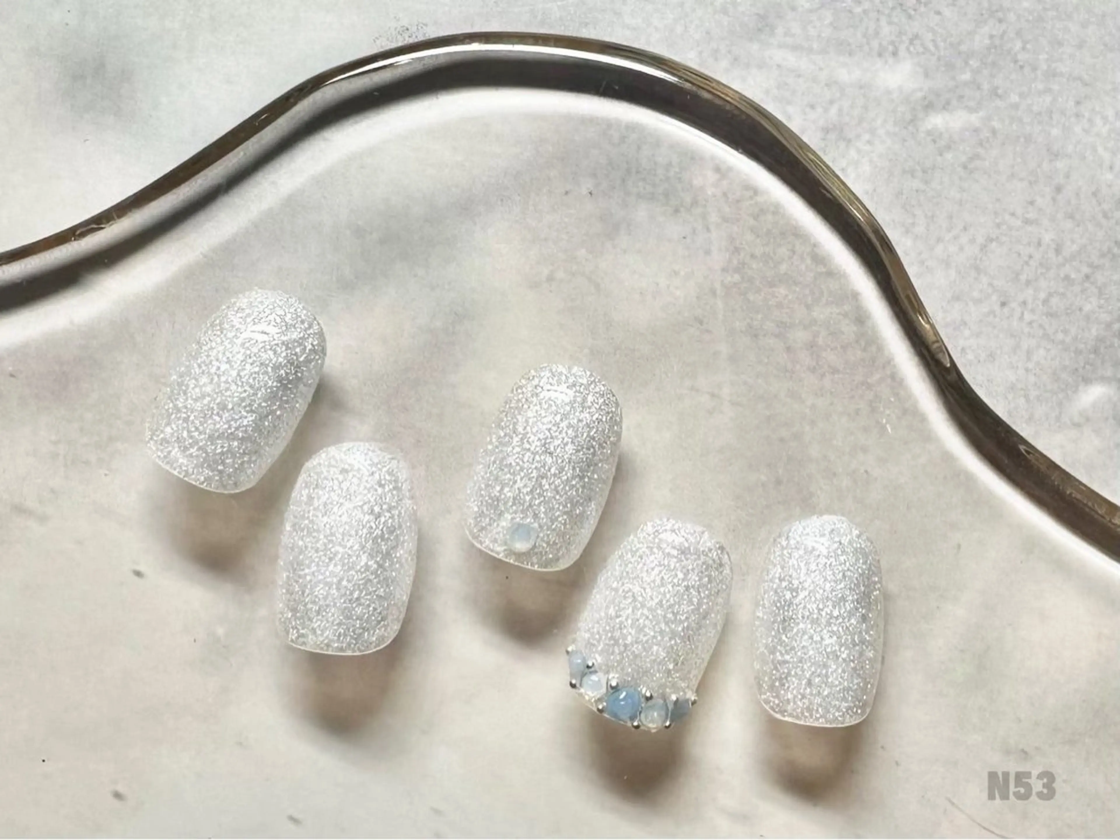 ネイル シンプルネイル 岡矢joieange 心斎橋店のネイルデザイン