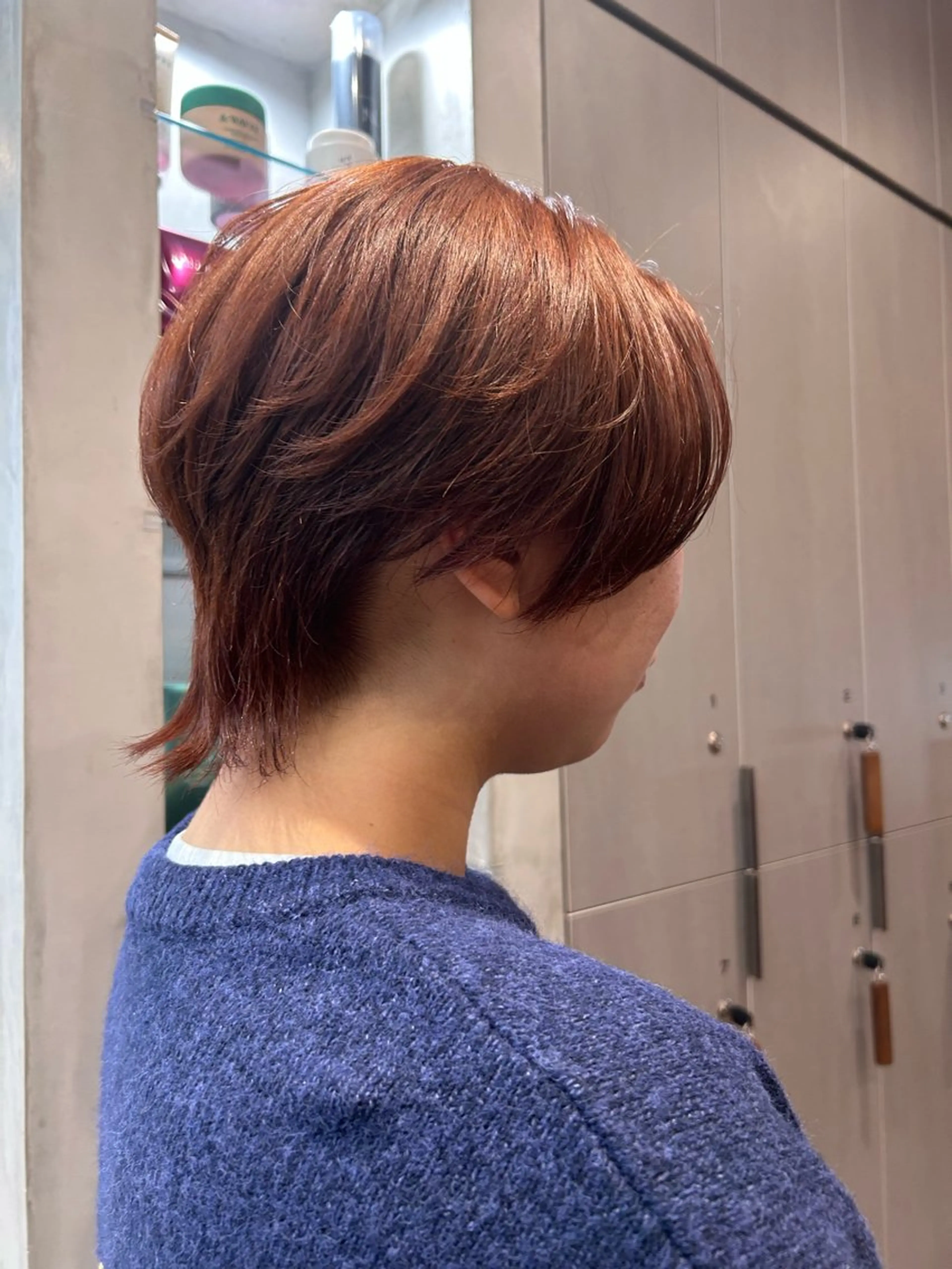 ショート オレンジブラウン 砂川 渉　elima byのヘアスタイル