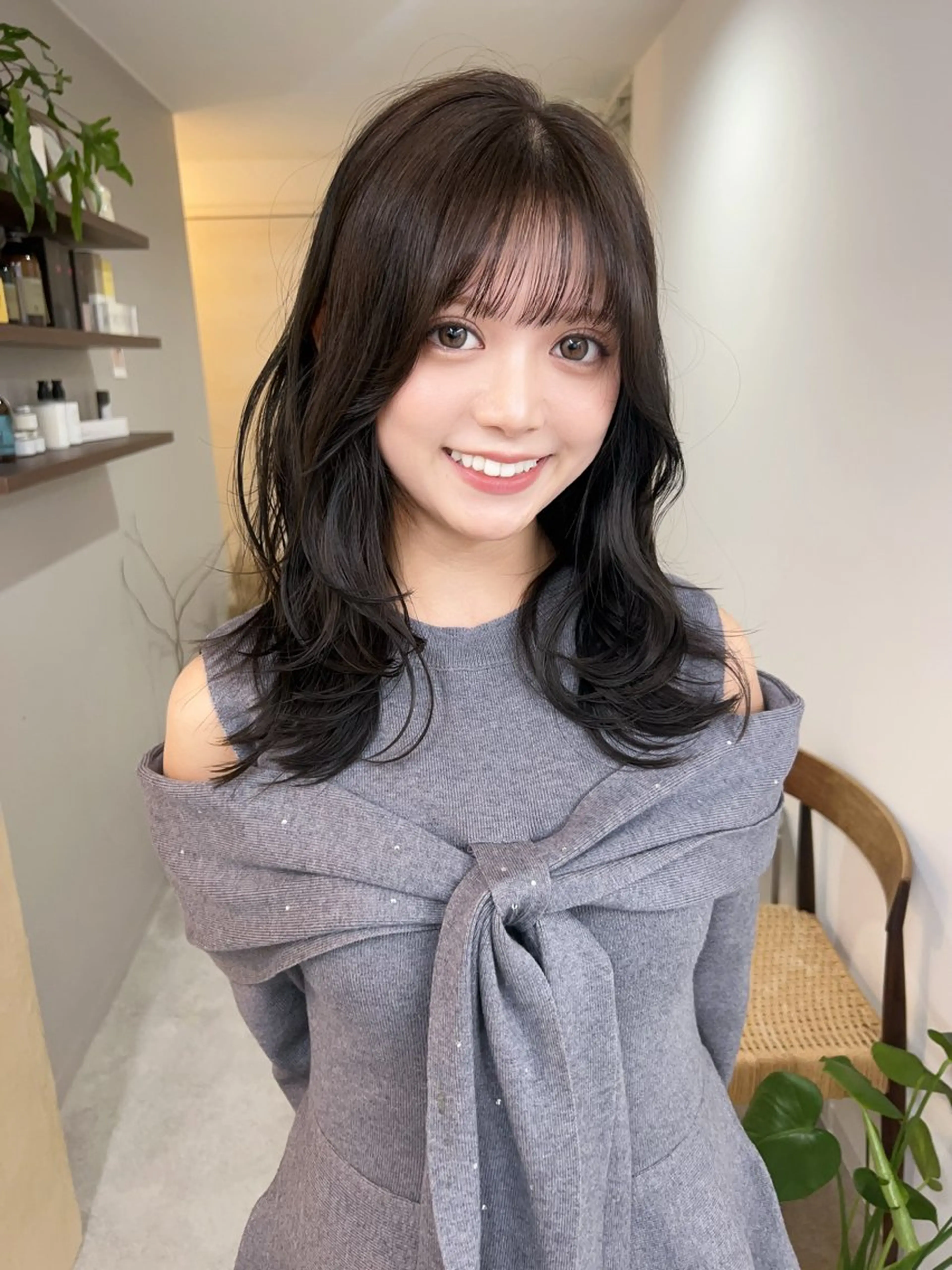 ミディアム カラー ヘアカラー トリートメント 韓国レイヤー/ハイ トーン/優太のヘアスタイル