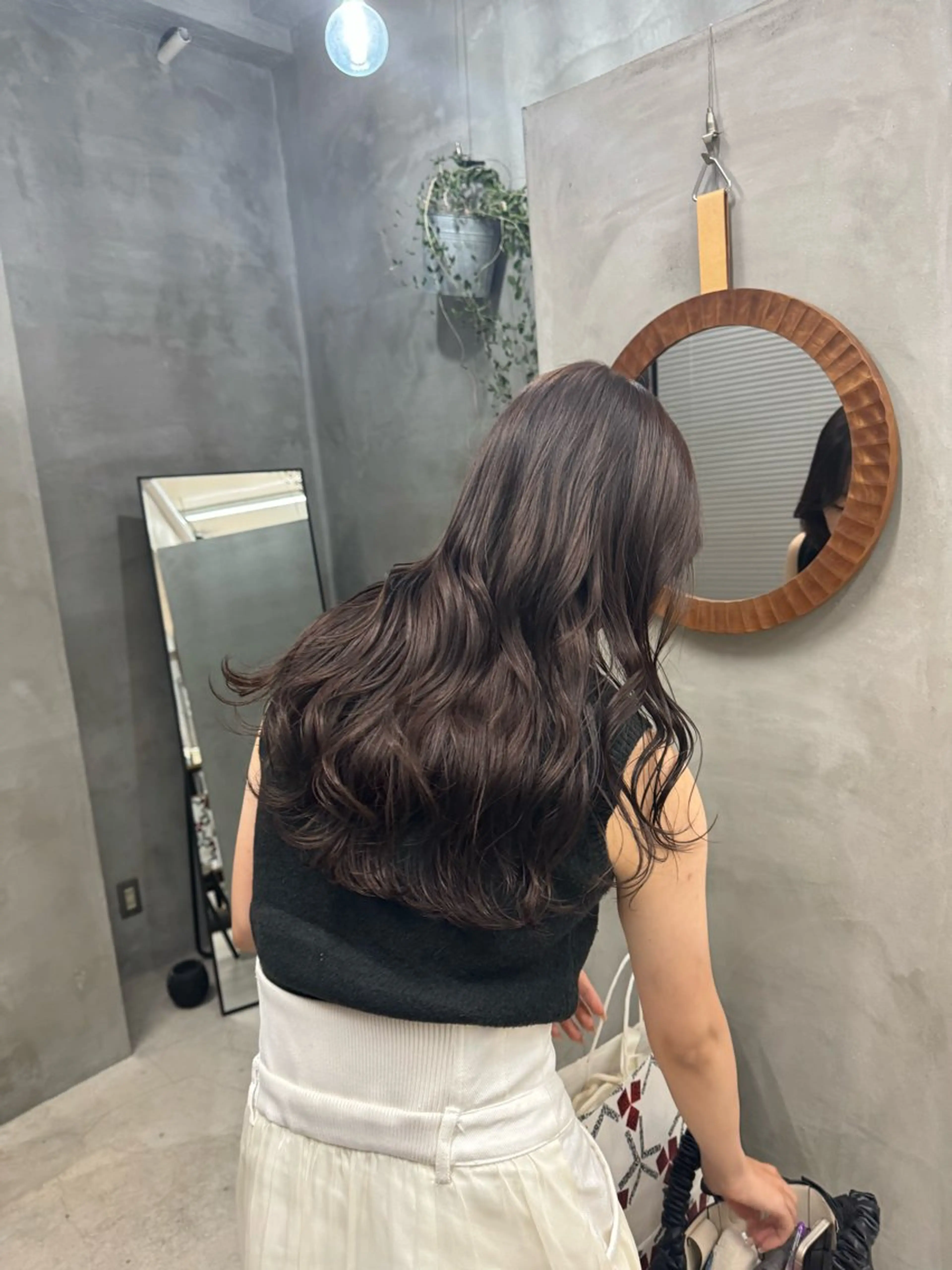 ロング カラー ブリーチ ブラウンカラー 透明感カラー ブリーチなしカラー tetohair ありもとみゆのヘアスタイル