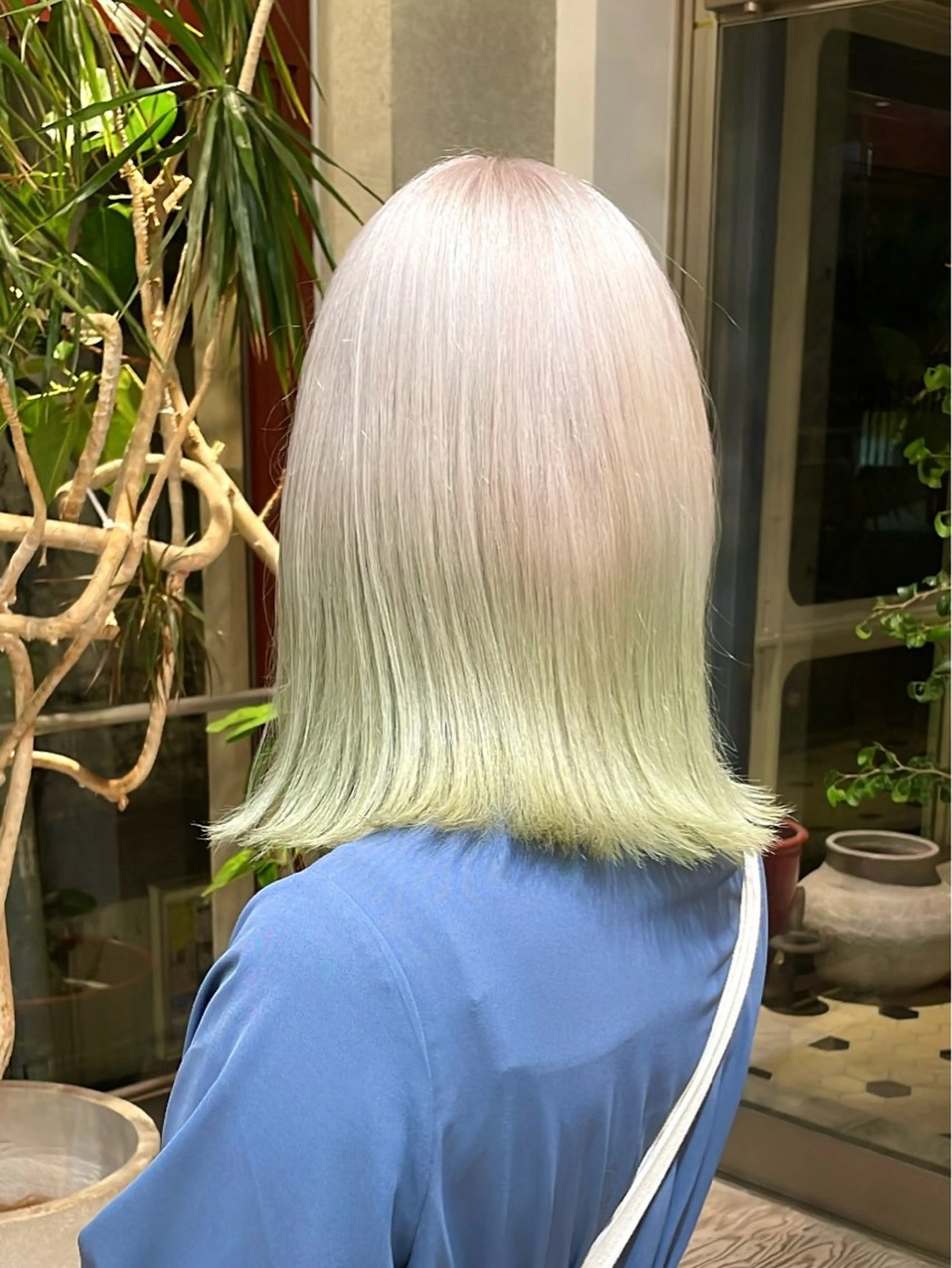 ミディアム カラー ヘアカラー 色落ち綺麗透明感カラ /ボブ/ナカツヒカルのヘアスタイル