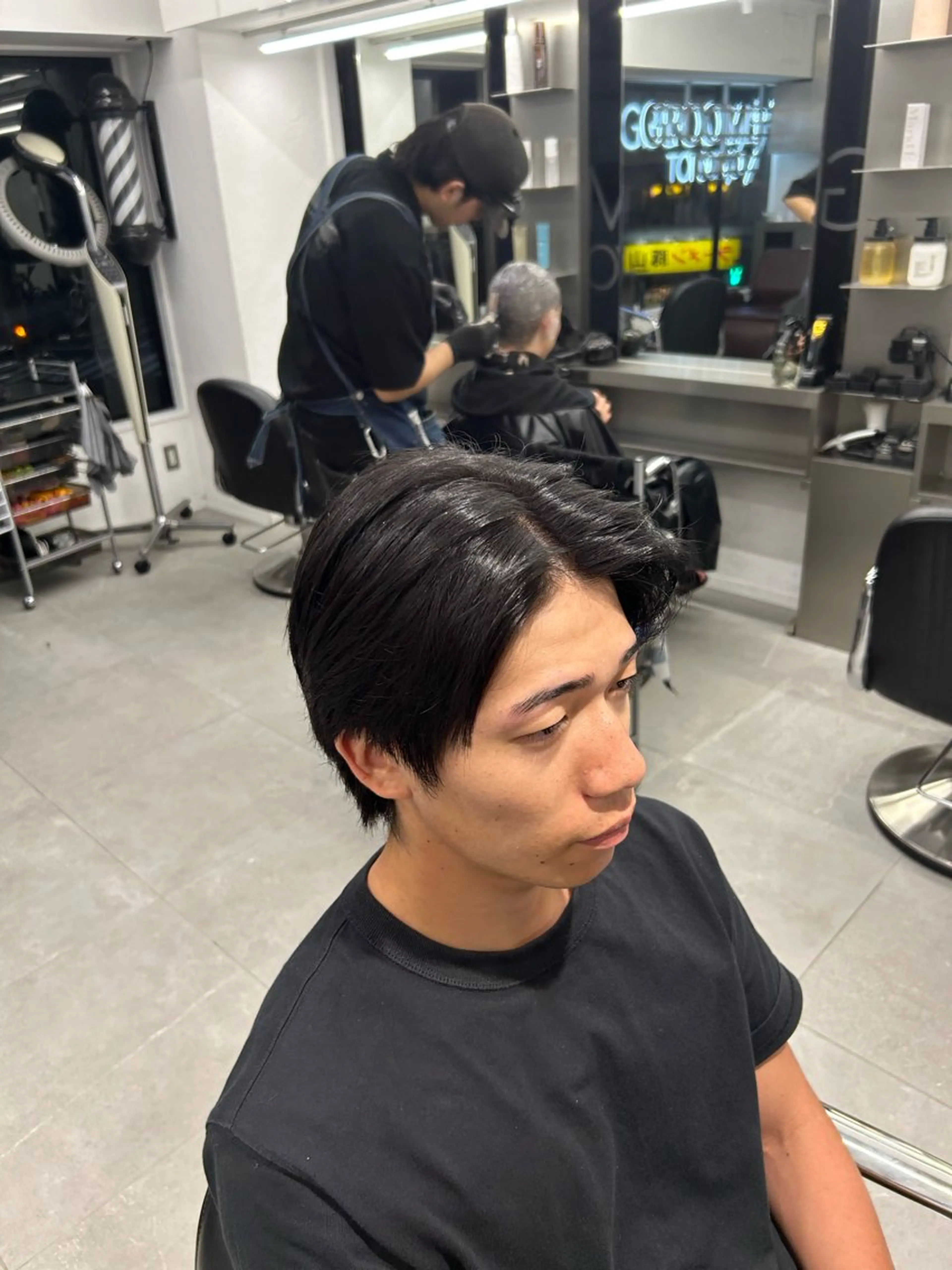 カラー 村上 結汰のヘアスタイル