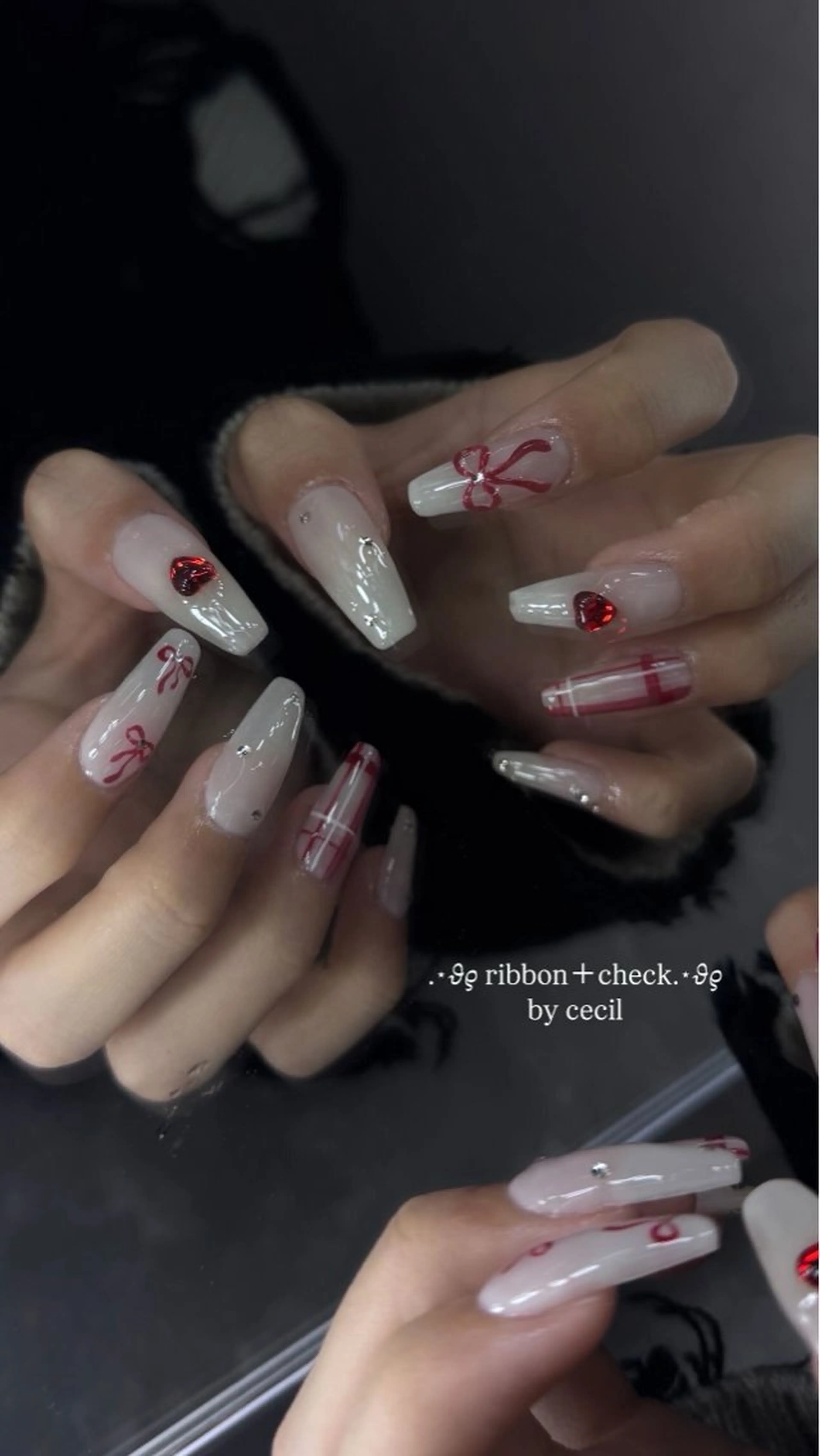 ネイル フレンチネイル 韓国ネイル マグネットネイル メンズネイル ニュアンスネイル ハンドネイル GRANDE大須 Cecil💜のネイルデザイン