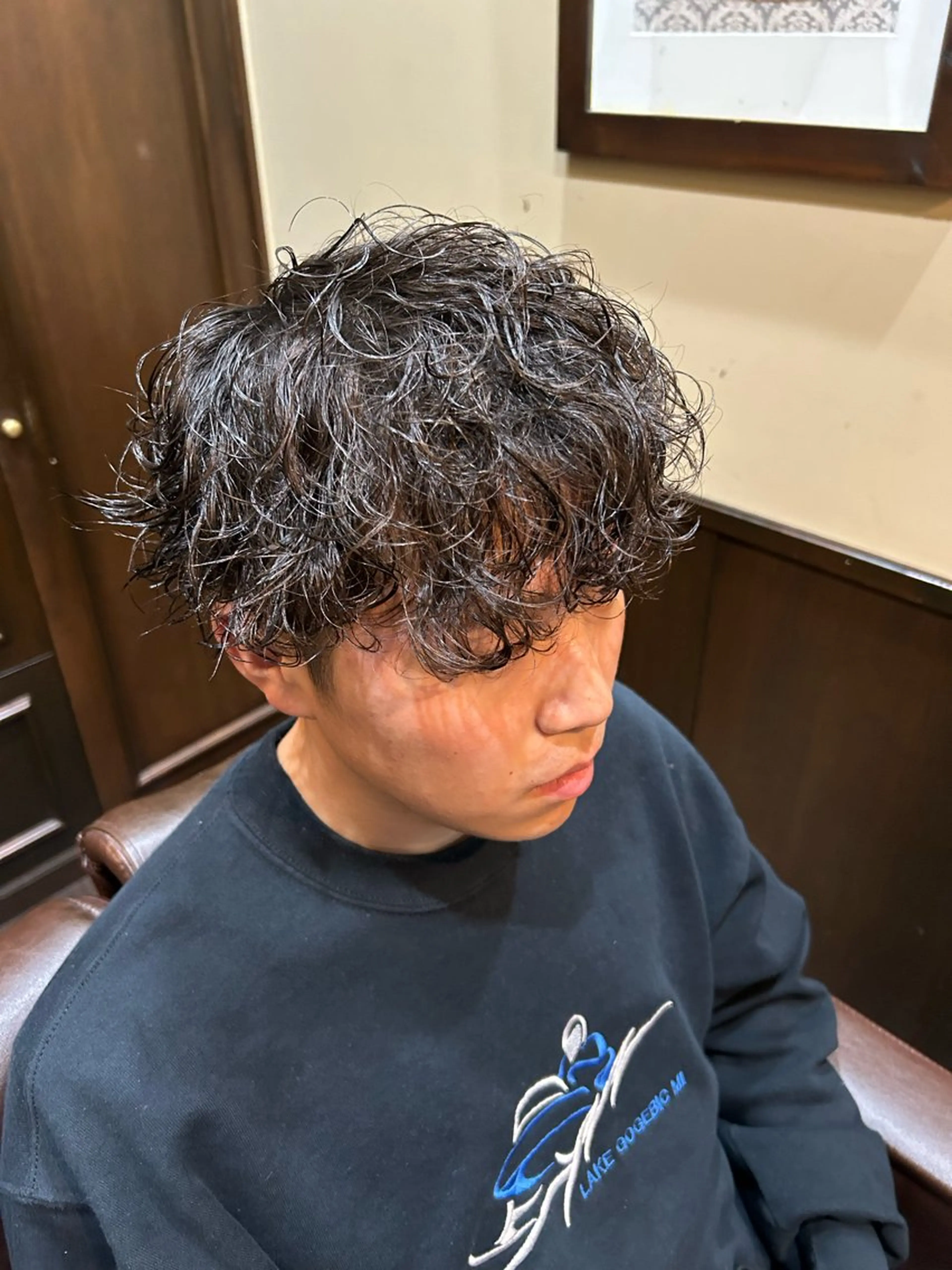 パーマ メンズ ヒロ銀座牛山 友晴のヘアスタイル