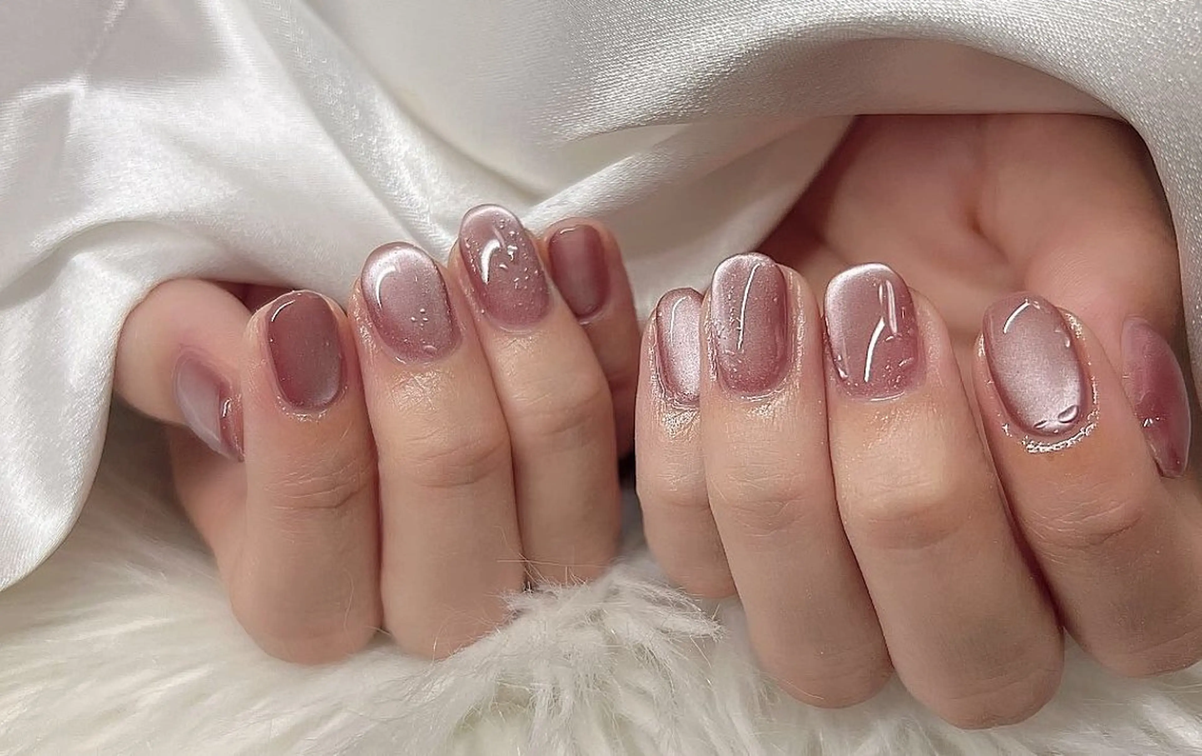 ネイル チークネイル 長さ出し フラッシュネイル フットネイル フレンチネイル Niko nailサロンのネイルデザイン