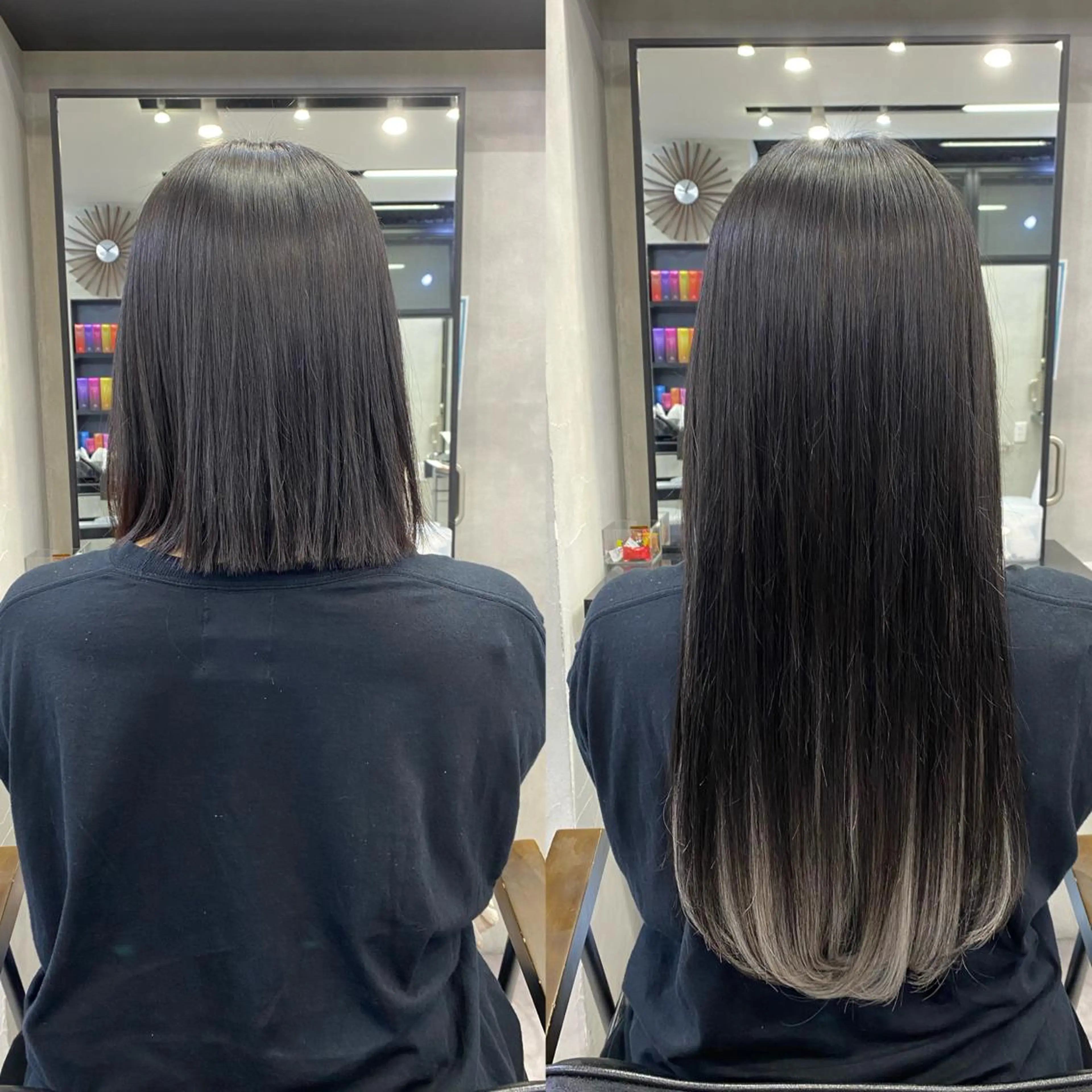 ☀️👶🏻 人毛100%シールエクステ60本＋エクステカット＋馴染ませカット 👶🏻☀️の写真