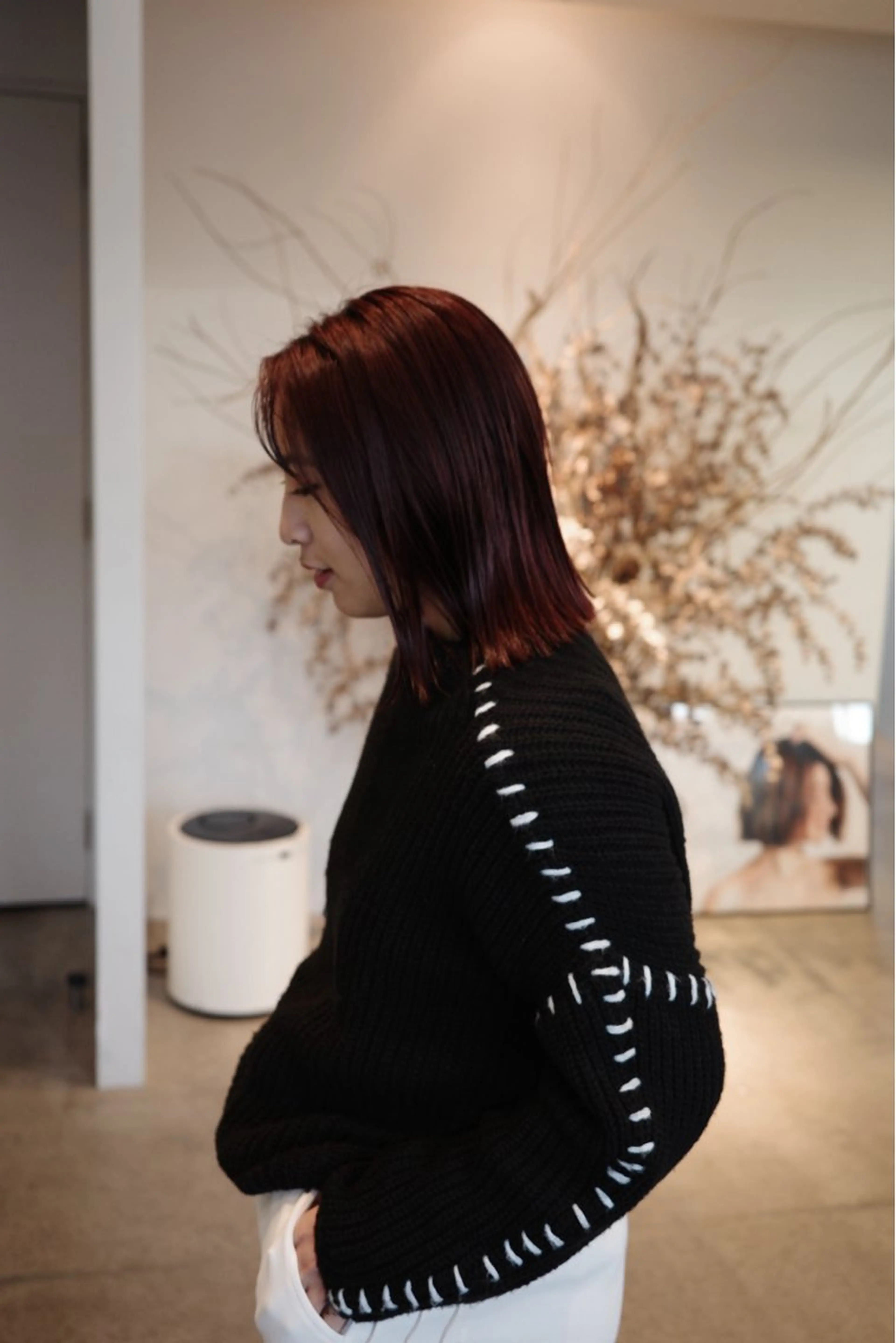 ミディアム カラー ヘアカラー 髪質改善/縮毛矯正/ 透明感カラーYUMAのヘアスタイル