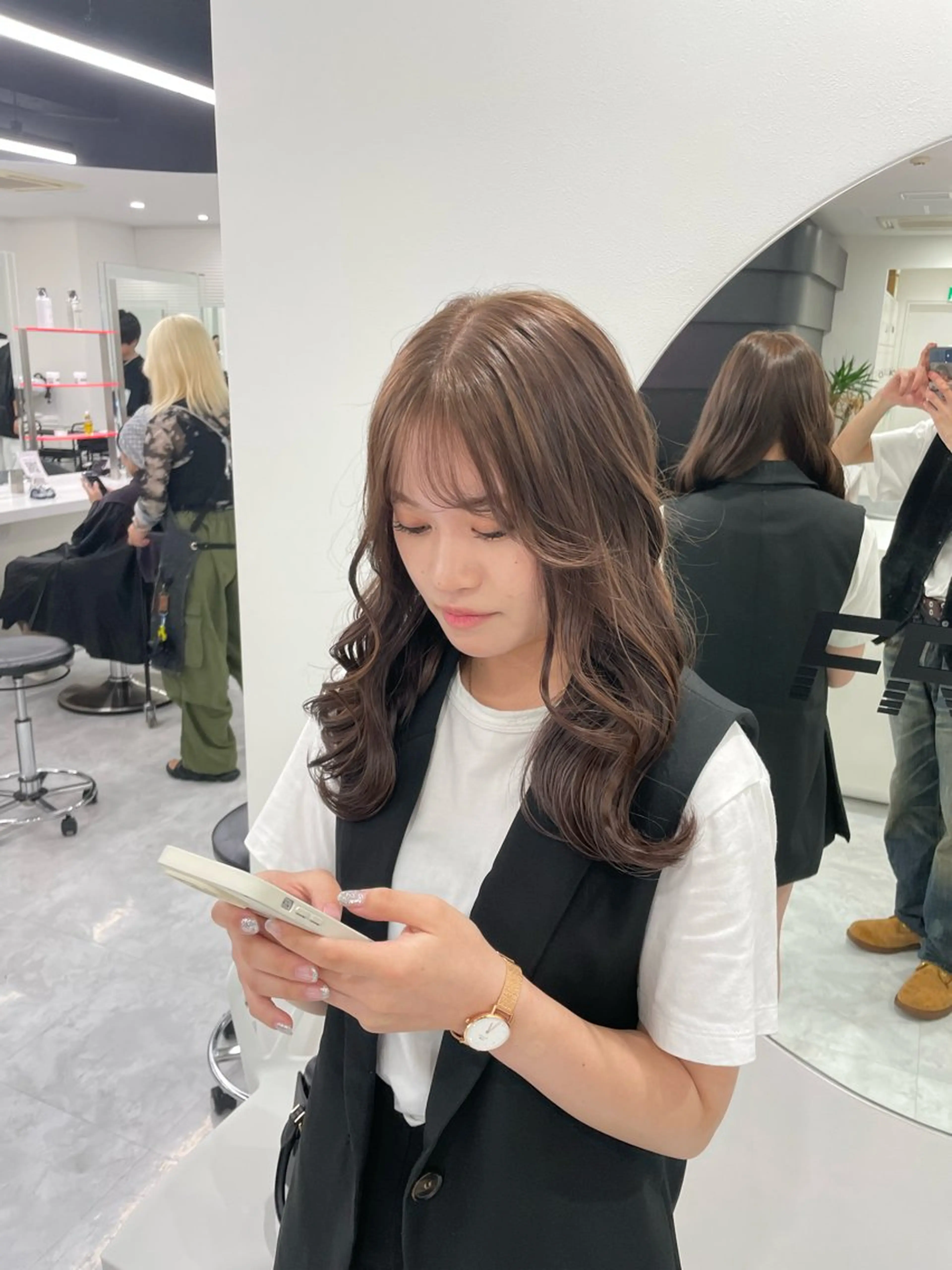 ロング 💍大人デザイン /ハイトーン♡リクトのヘアスタイル