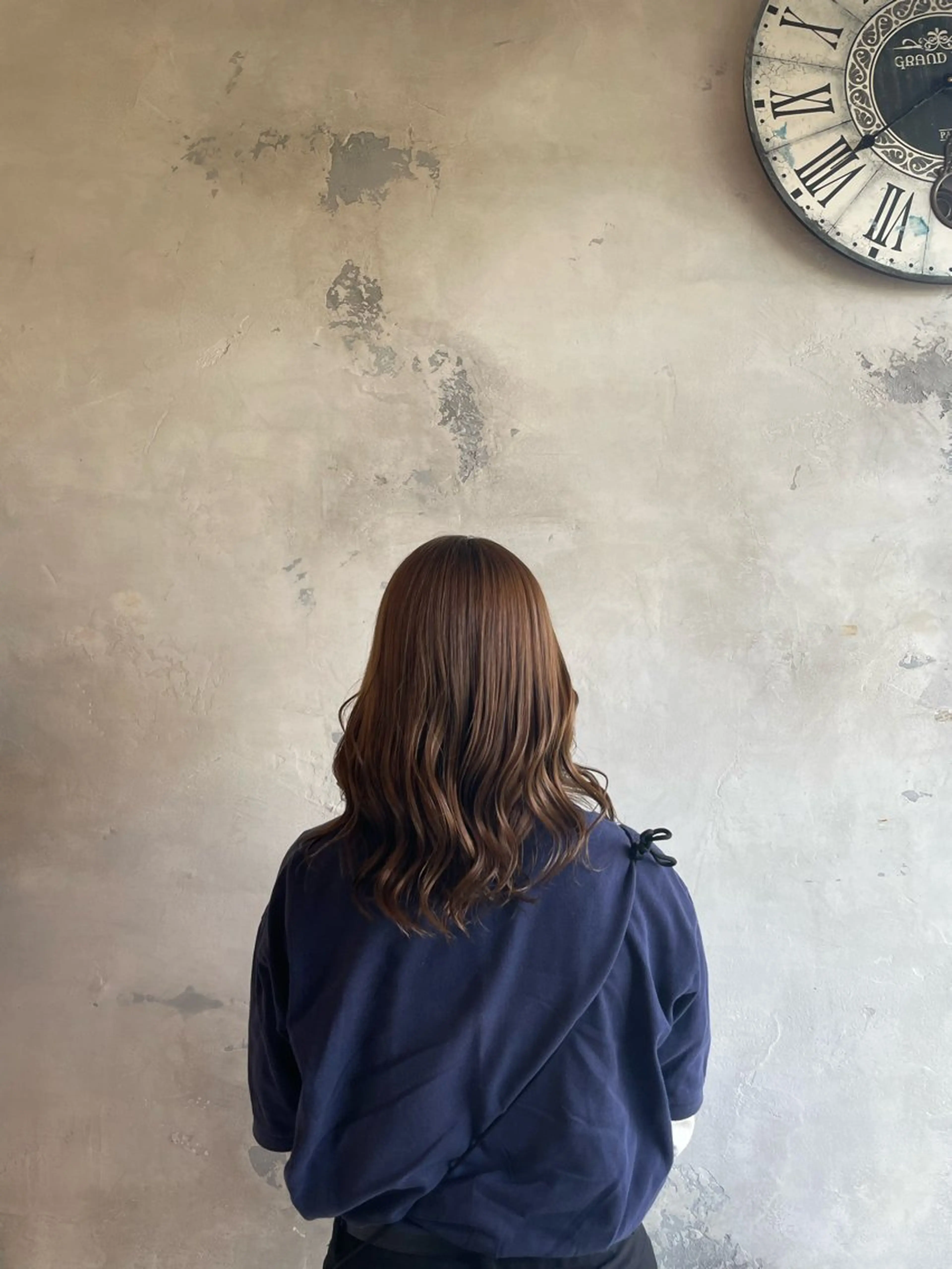 セミロング カラー なかやま れいかのヘアスタイル