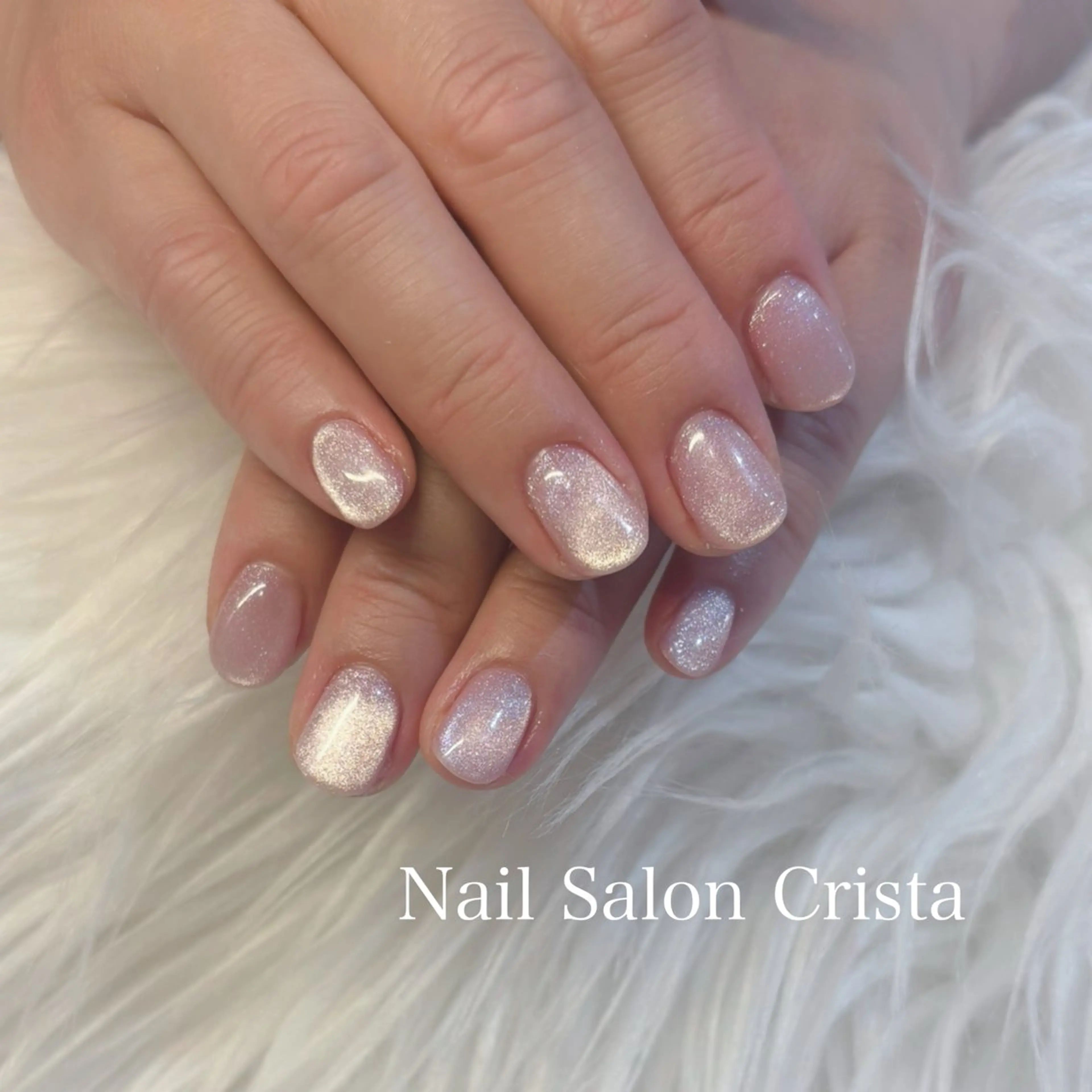 ネイル フットネイル ジェルネイル マグネットネイル オフィスネイル ワンカラーネイル ハンドネイル NAILSALON CRISTA所属・🤍CRISTA yui🤍のネイルデザイン