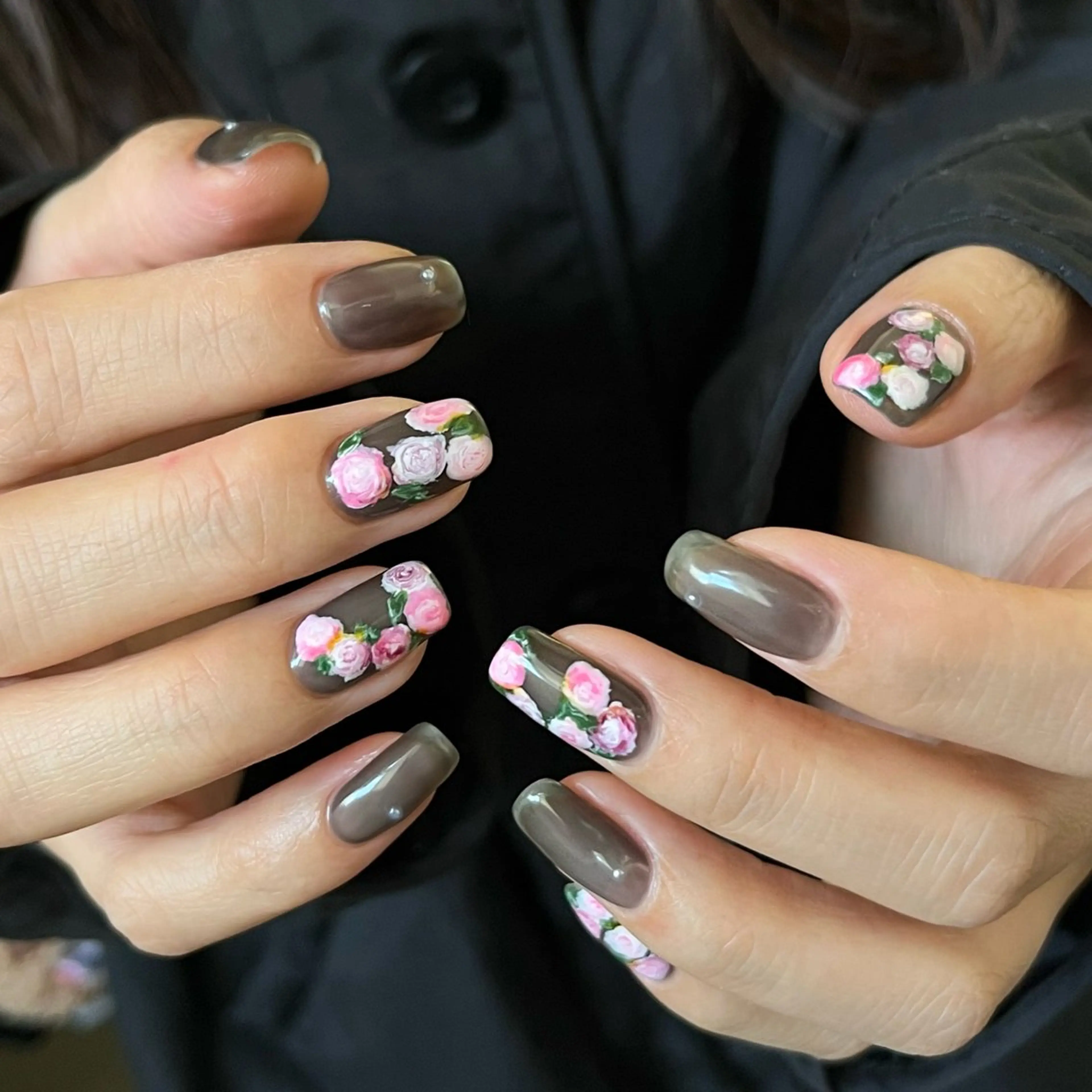 ネイル グリーン ハンドネイル nail salon O (en)所属・vegh. nail／阿波座のネイルデザイン