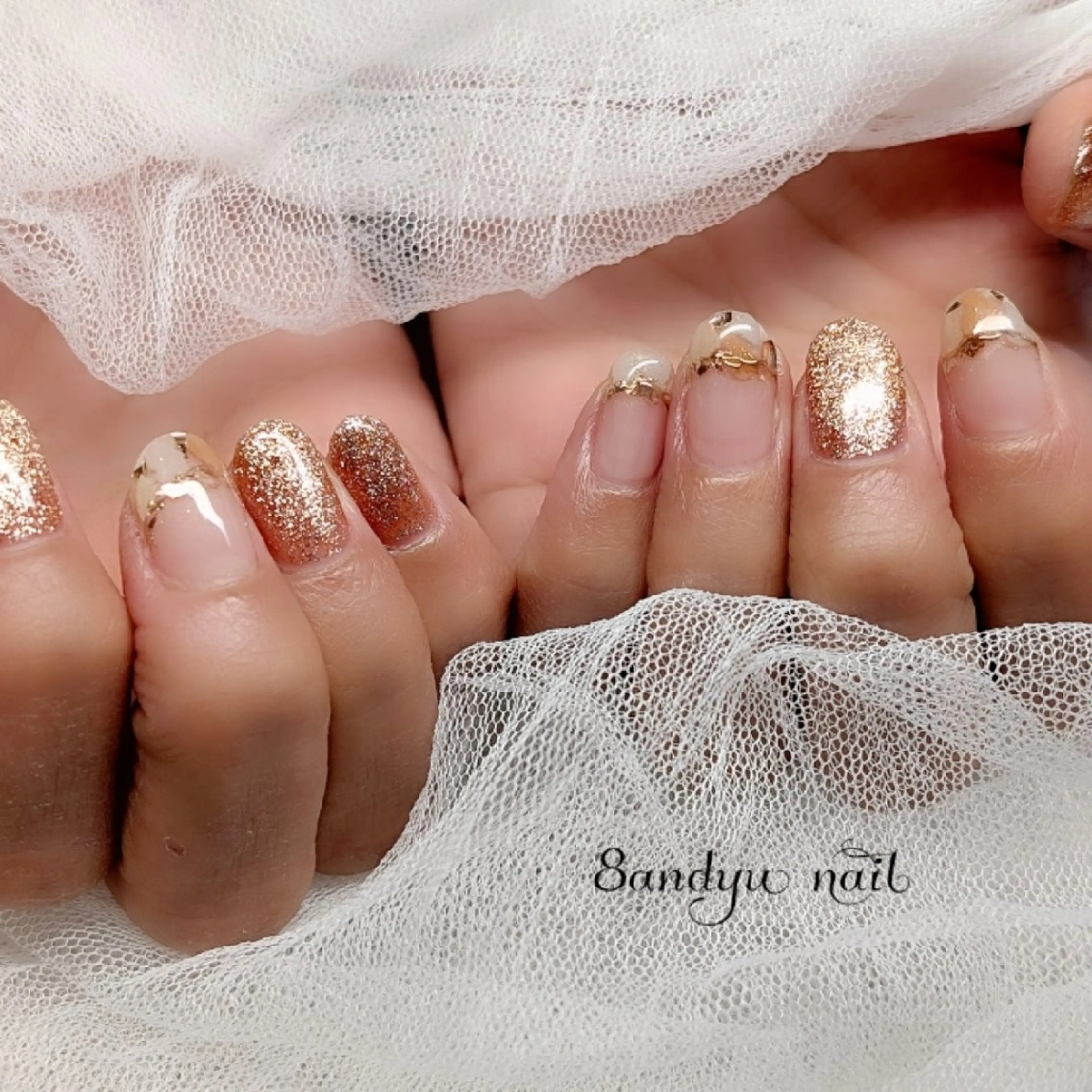 ネイル キラキラネイル 8andyu nail♡のネイルデザイン