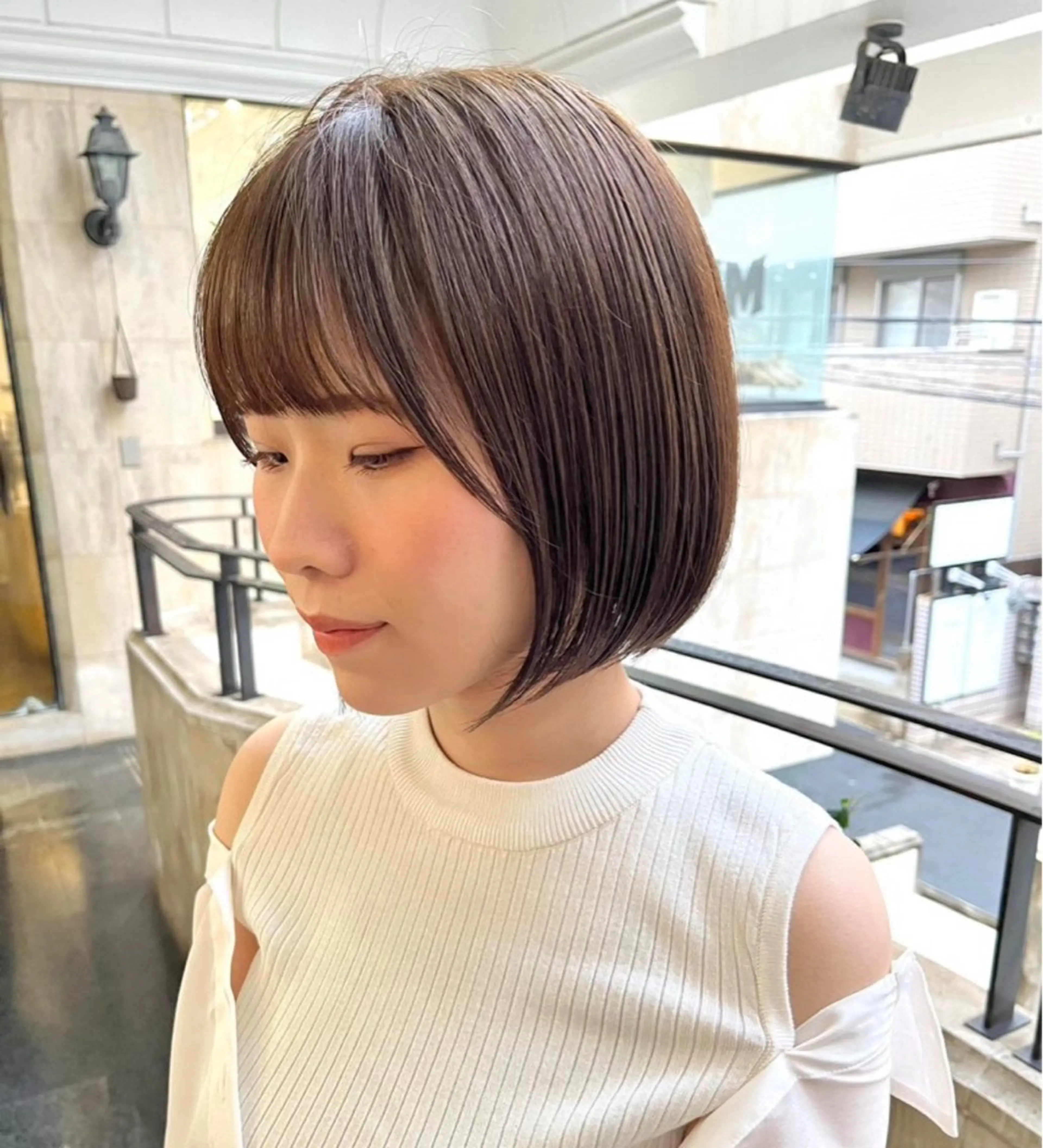 ショート ぷつっと/レイヤー MANAMI🪿🤍のヘアスタイル