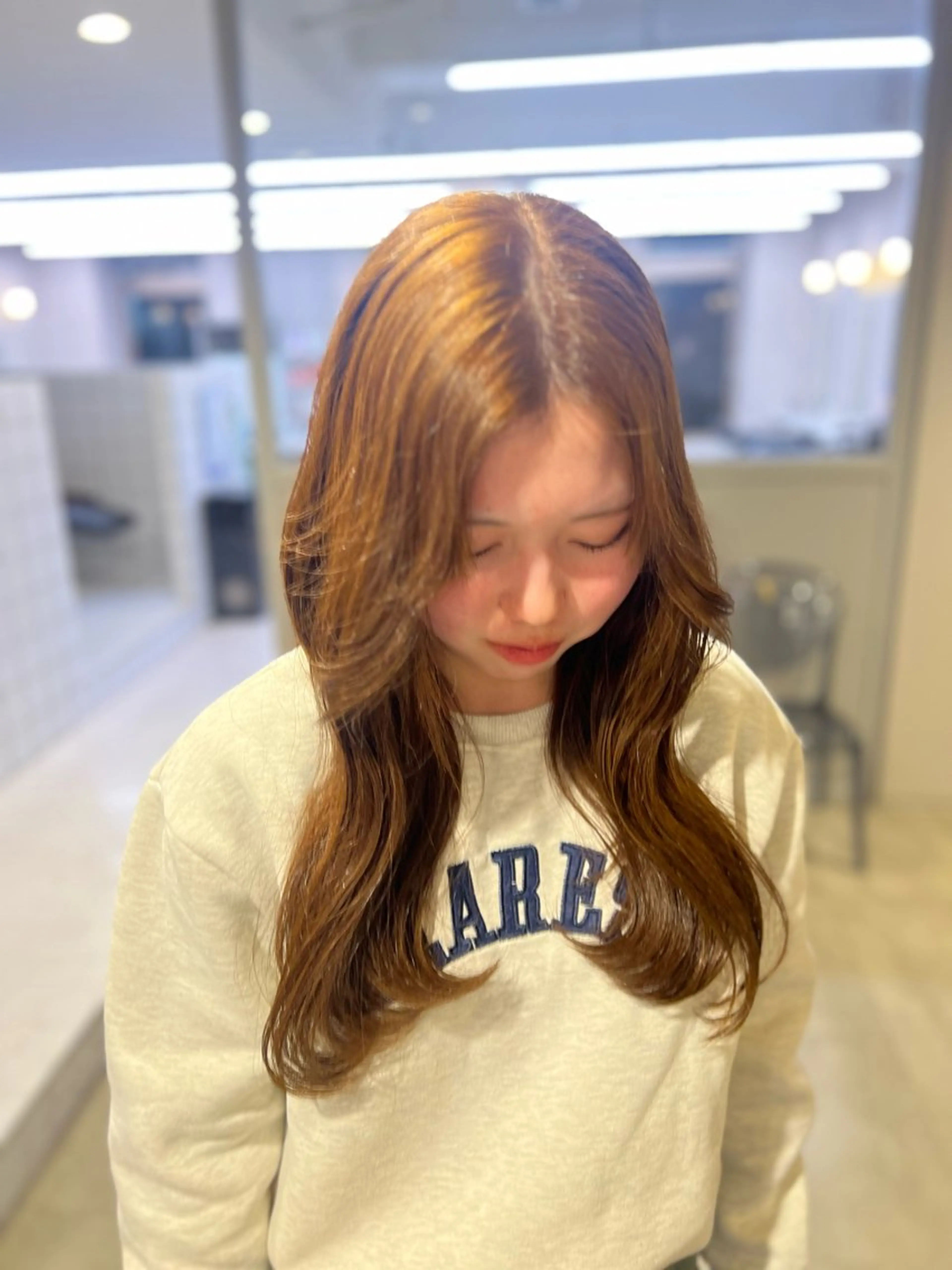 ロング カラー カット ヘアカラー 韓国レイヤーカット /REIのヘアスタイル