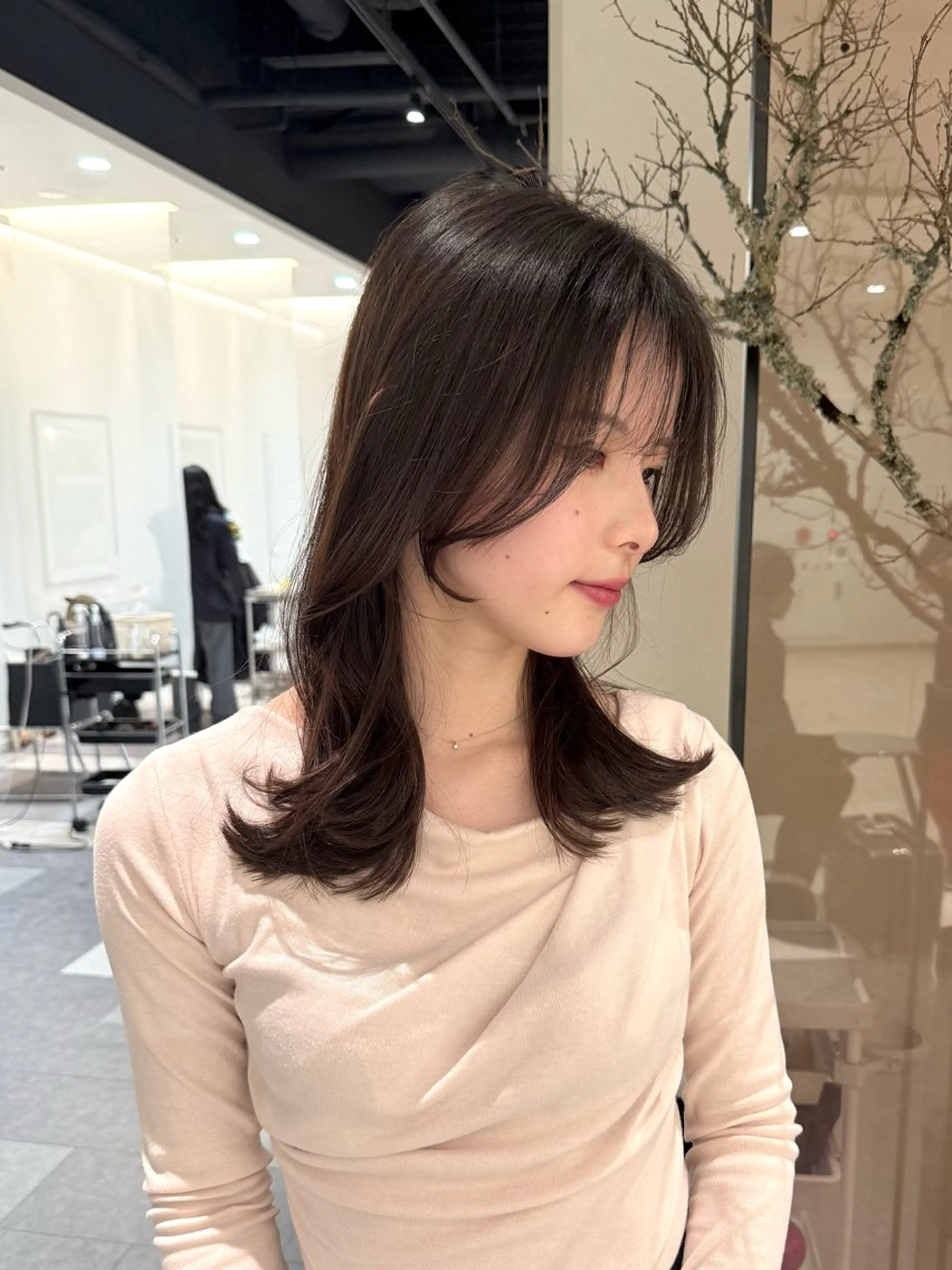 ミディアム カラー トリートメント 美髪矯正/ 伊藤 更のヘアスタイル