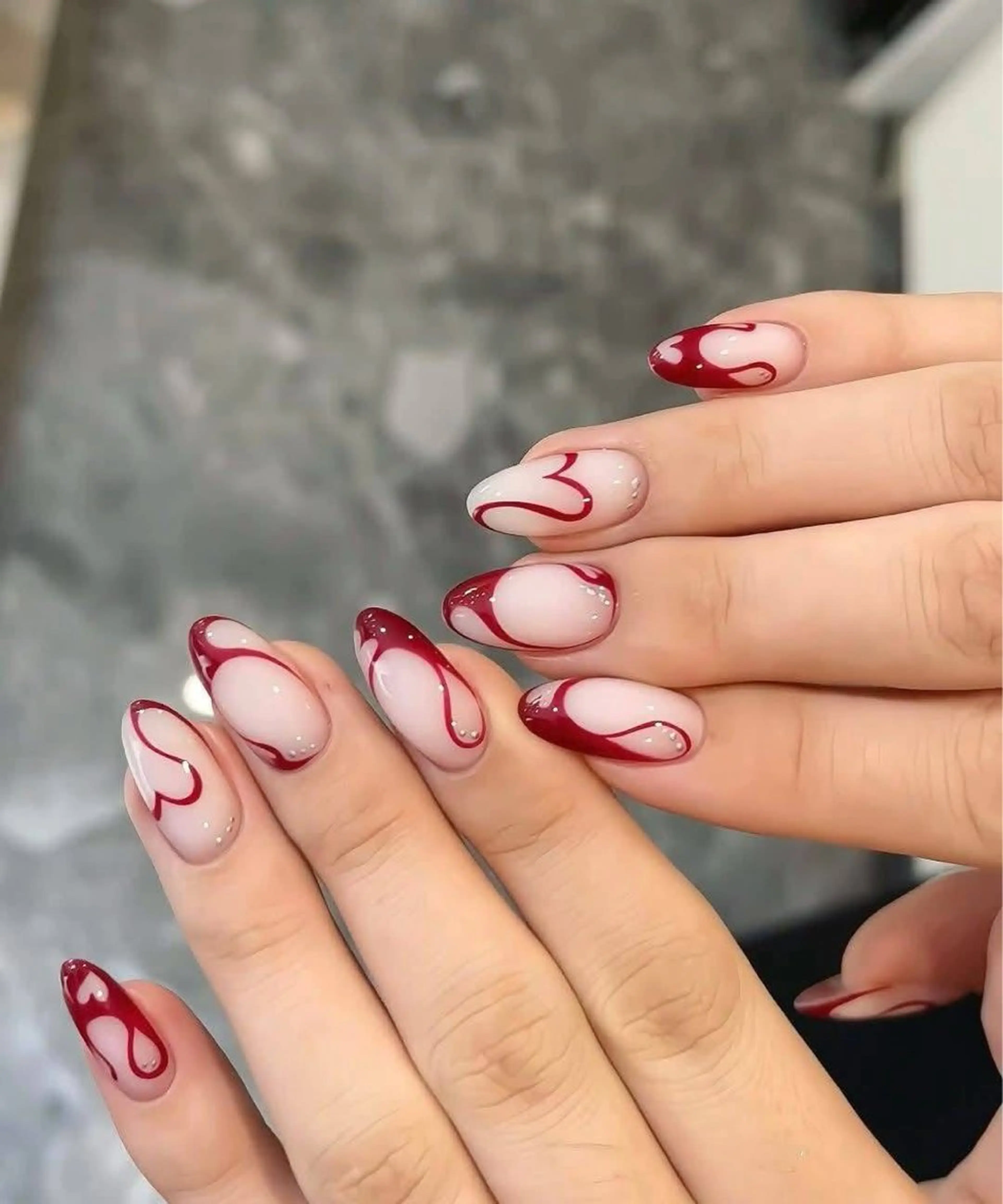 ネイル アートネイル 成人式 ジェルネイル ニュアンスネイル ネイルチップ Kora Nailのネイルデザイン