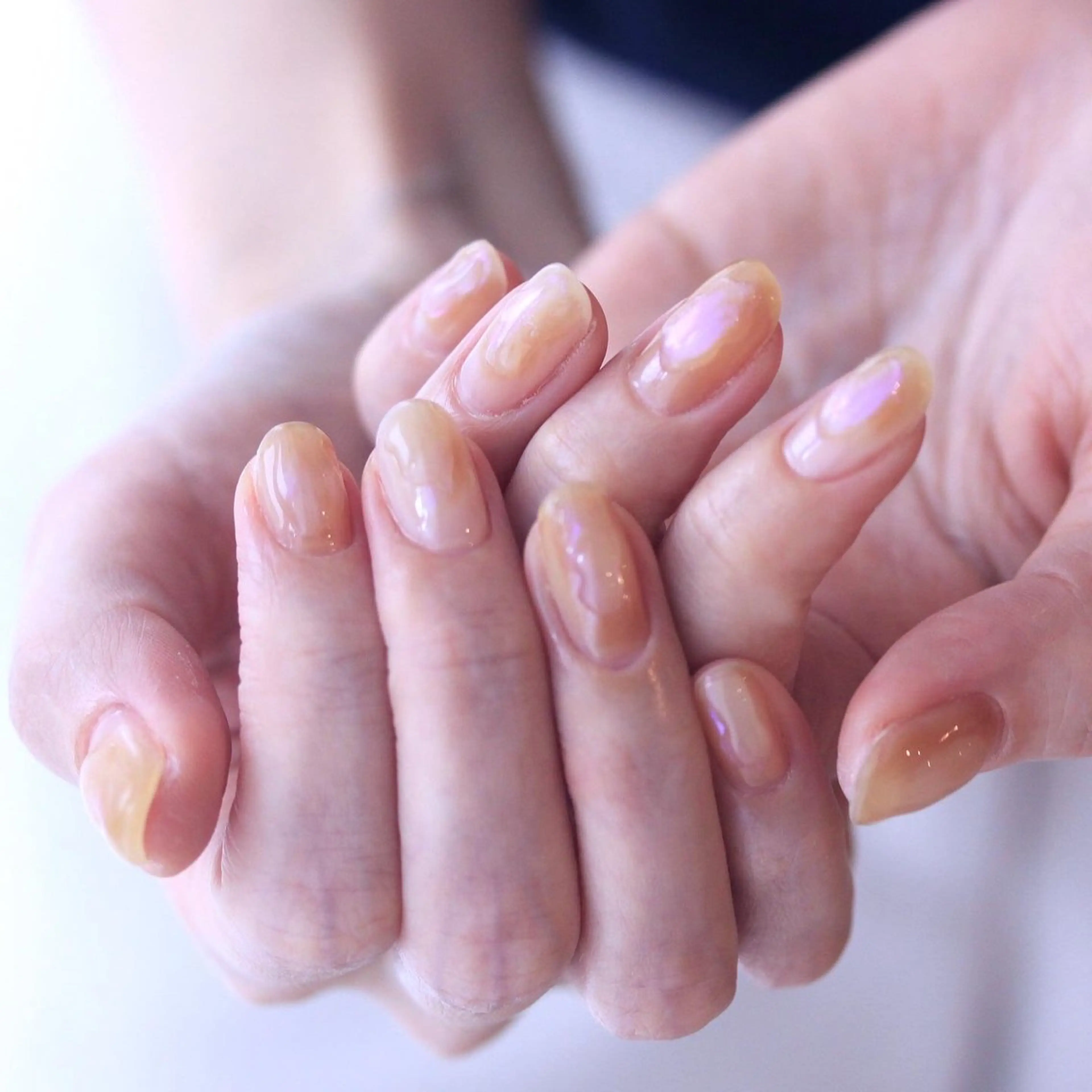 ネイル グリーン 氷ネイル・うるうるネイル ハンドネイル Elio所属・Elio 国泰寺のネイルデザイン