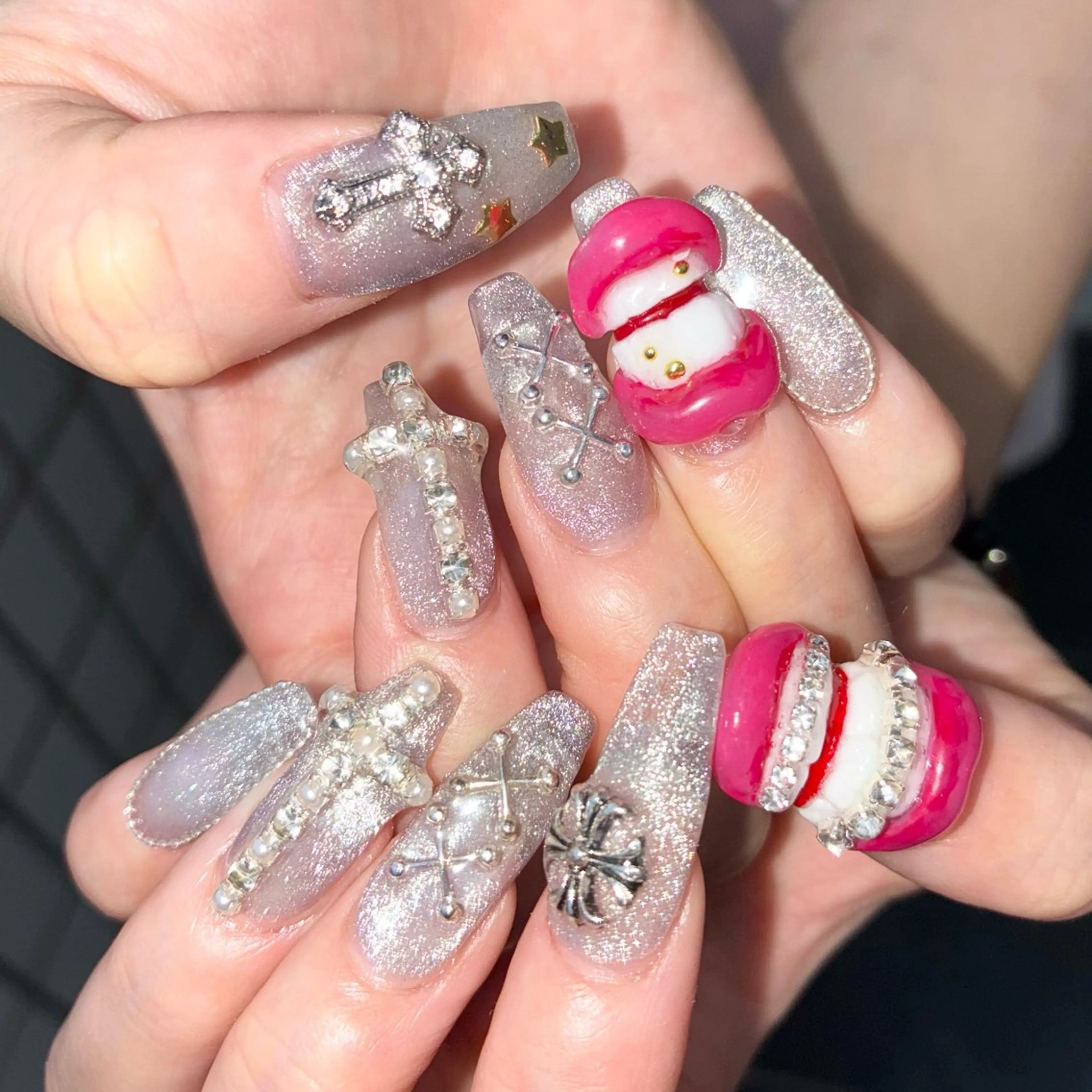 ネイル ジェルネイル マグネットネイル ハンドネイル Nail ヌシん家 AKANEのネイルデザイン