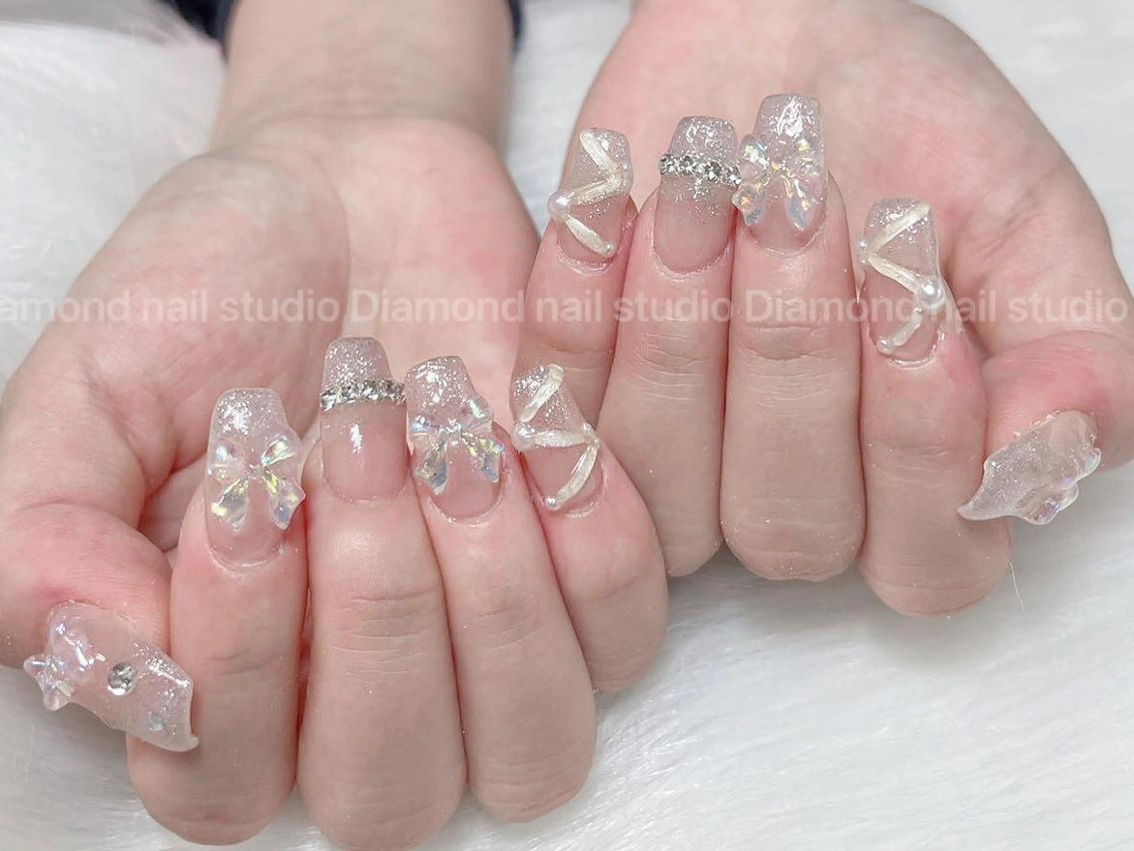 ネイル ゴージャス 持ち込み ハンドネイル フットネイル ハンドケア Diamond 🚢のネイルデザイン