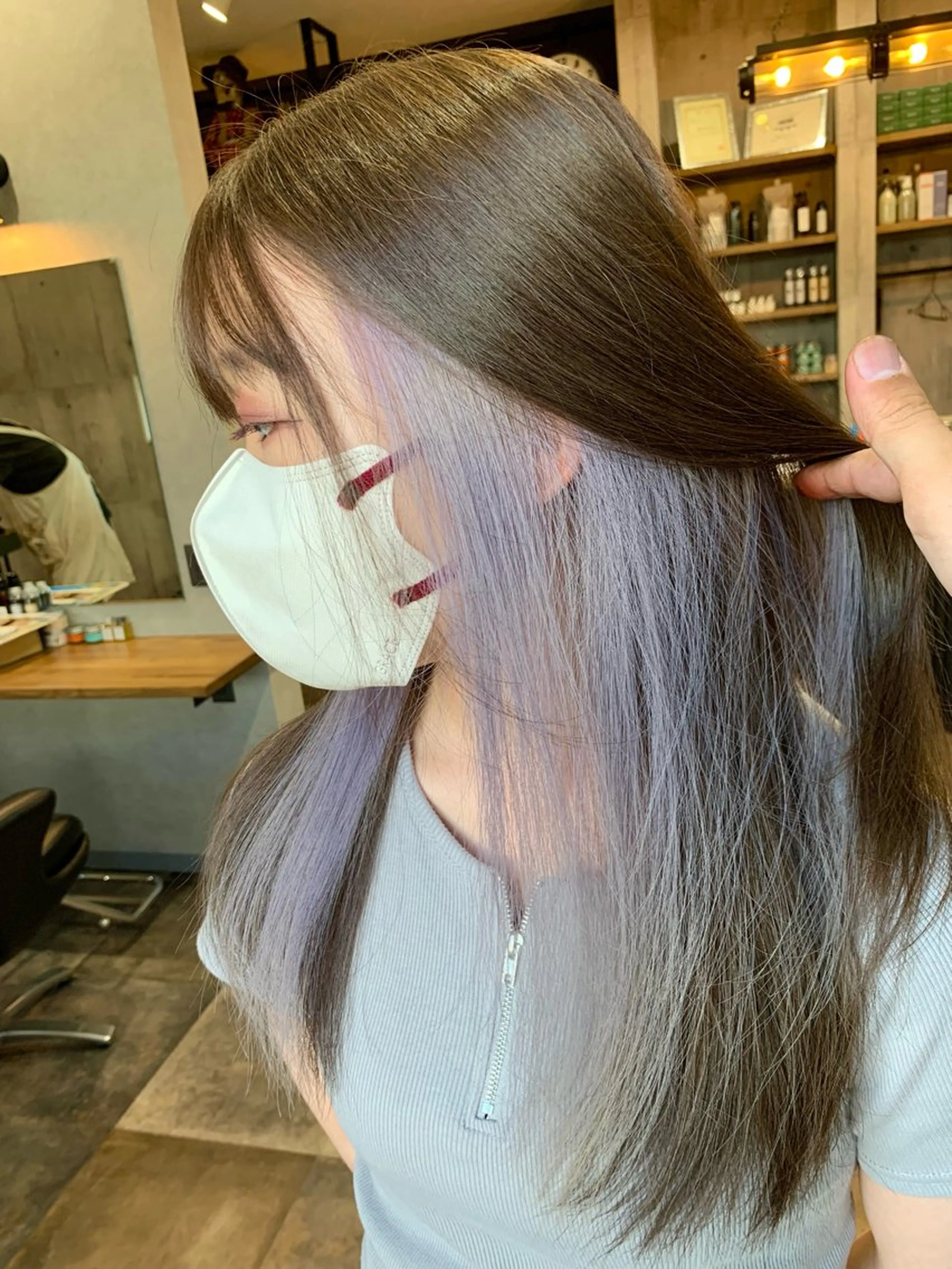 ロング カット ヘアカラー トリートメント Welila by haku所属・Yuuki ウェリラバイハクのヘアスタイル