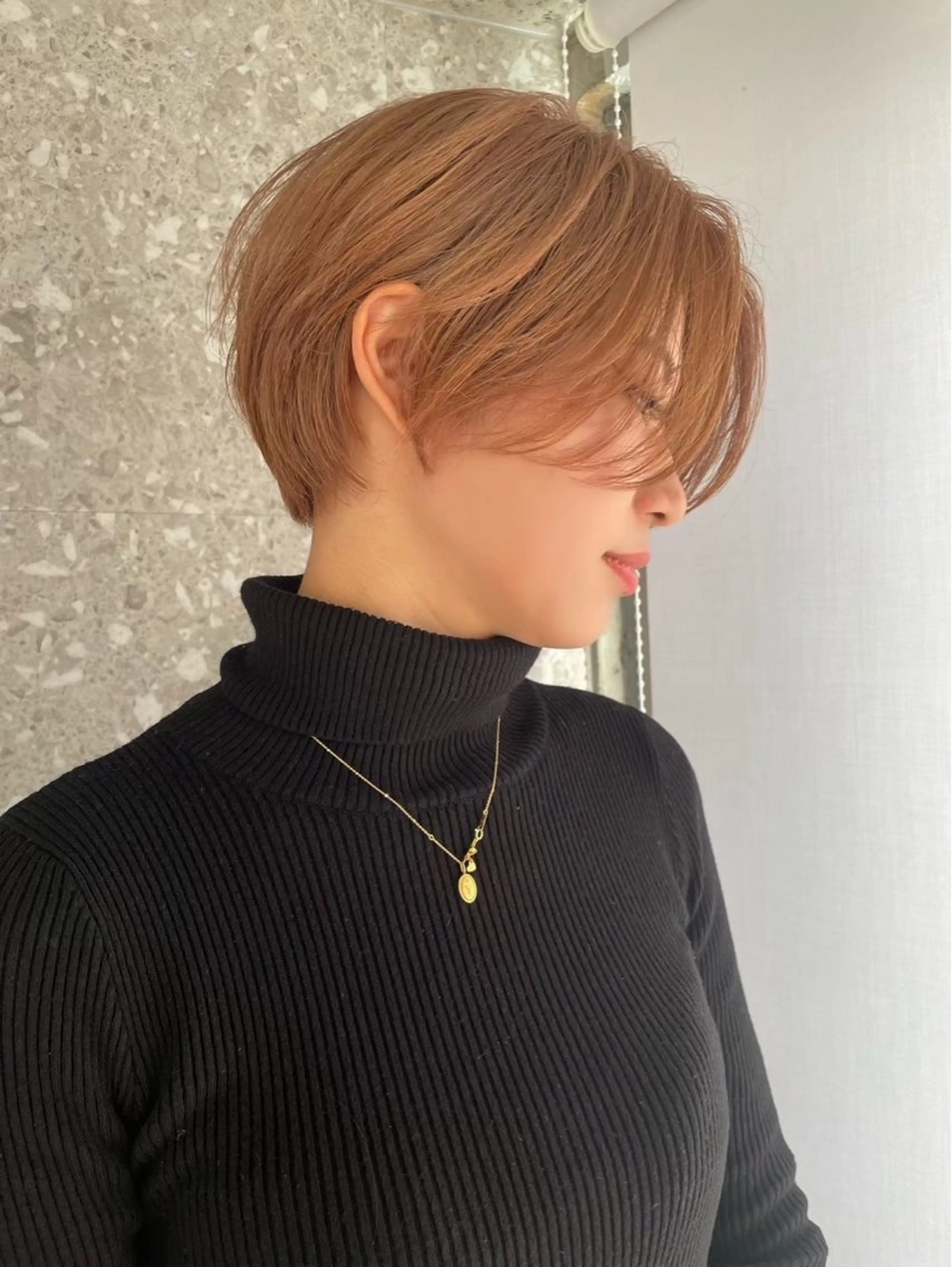 ショート くびれヘア ショートヘア Cinq所属・ハイライト🌟/ ボブ/豊田のヘアスタイル