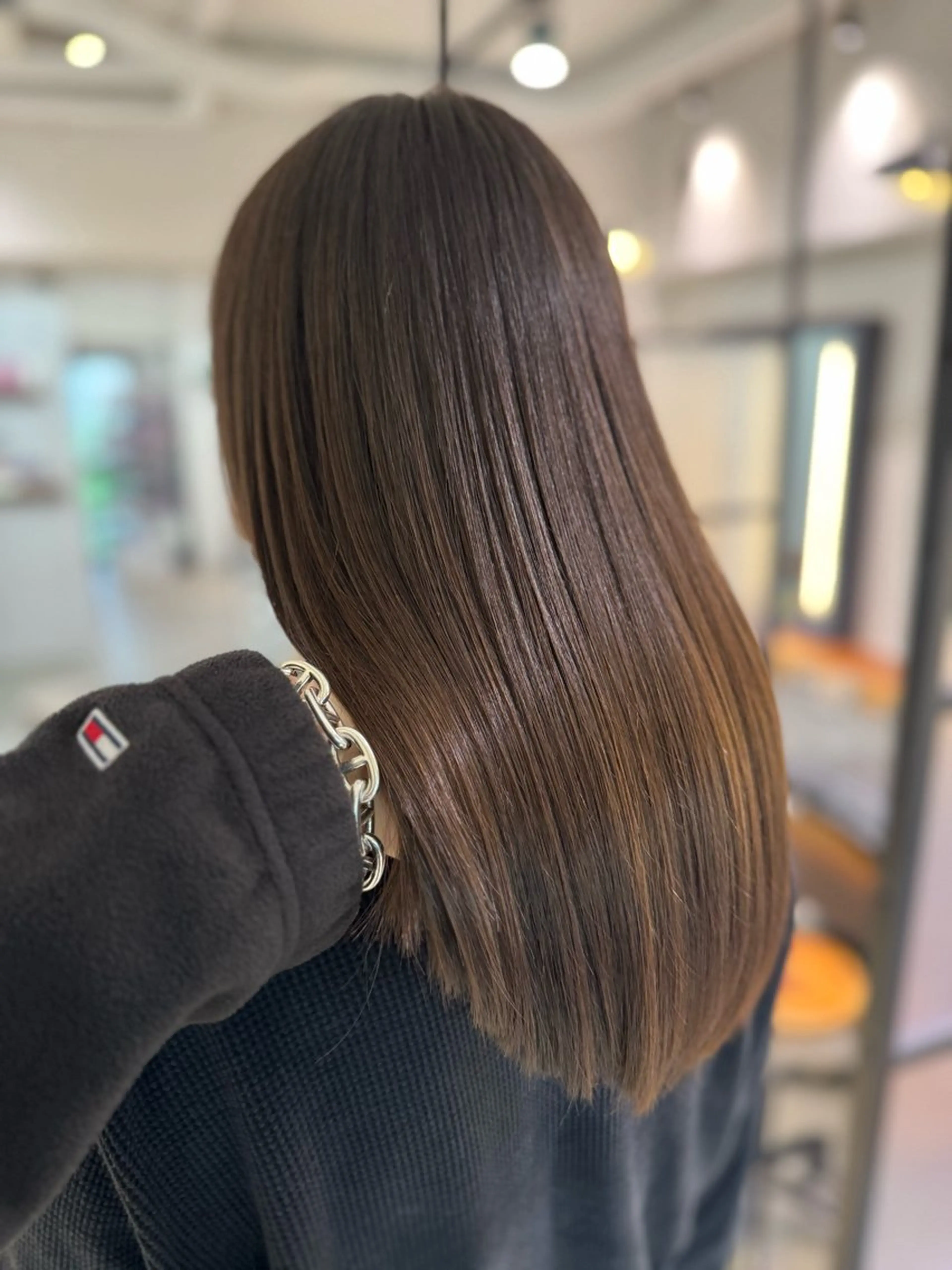 セミロング カラー カット トリートメント ［パサつき改善］＊ 髪質改善ケアサロン＊のヘアスタイル