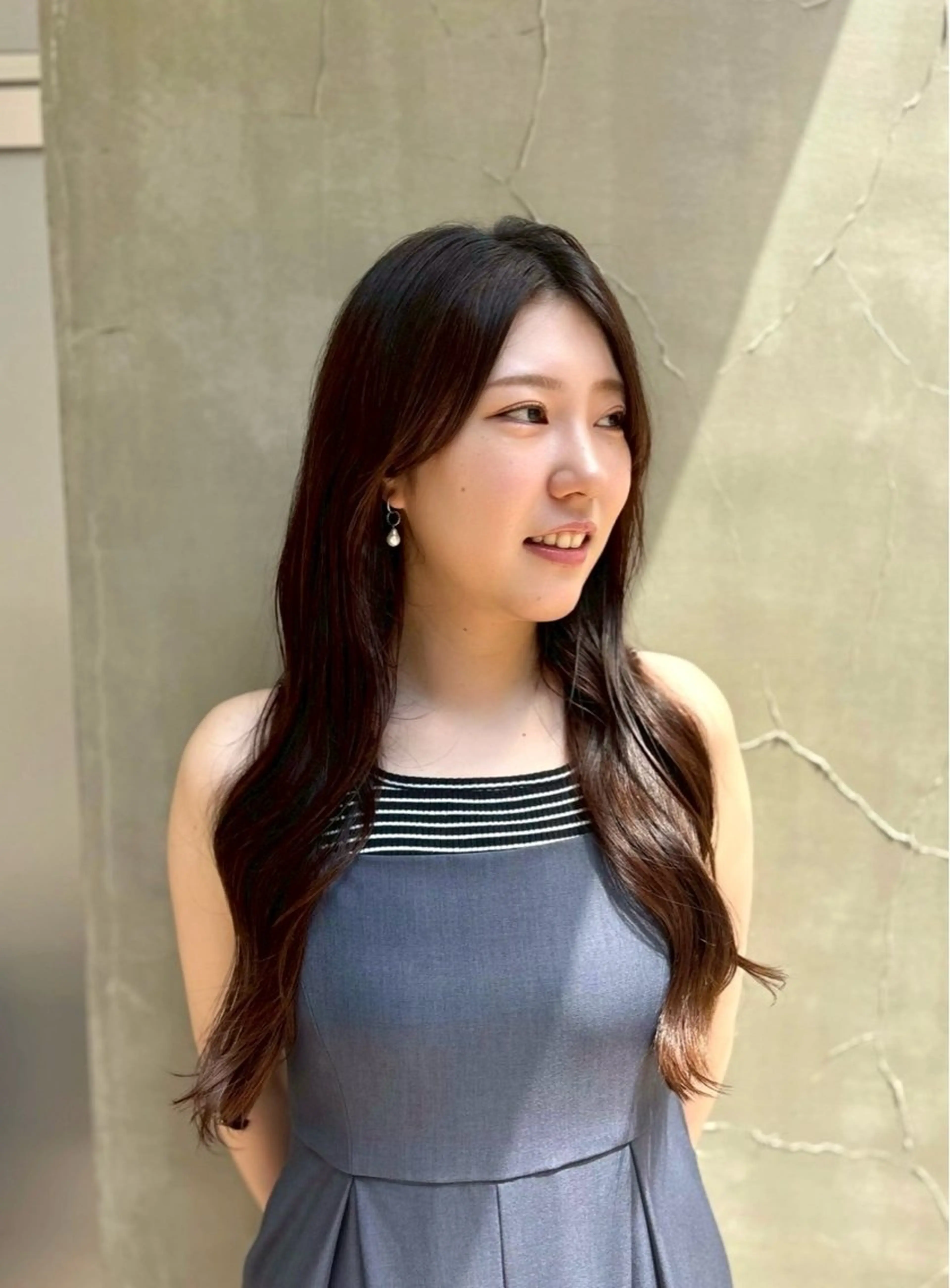 ロング カラー カット ヘアカラー トリートメント VISAGE ba.sk 金子詩帆のヘアスタイル