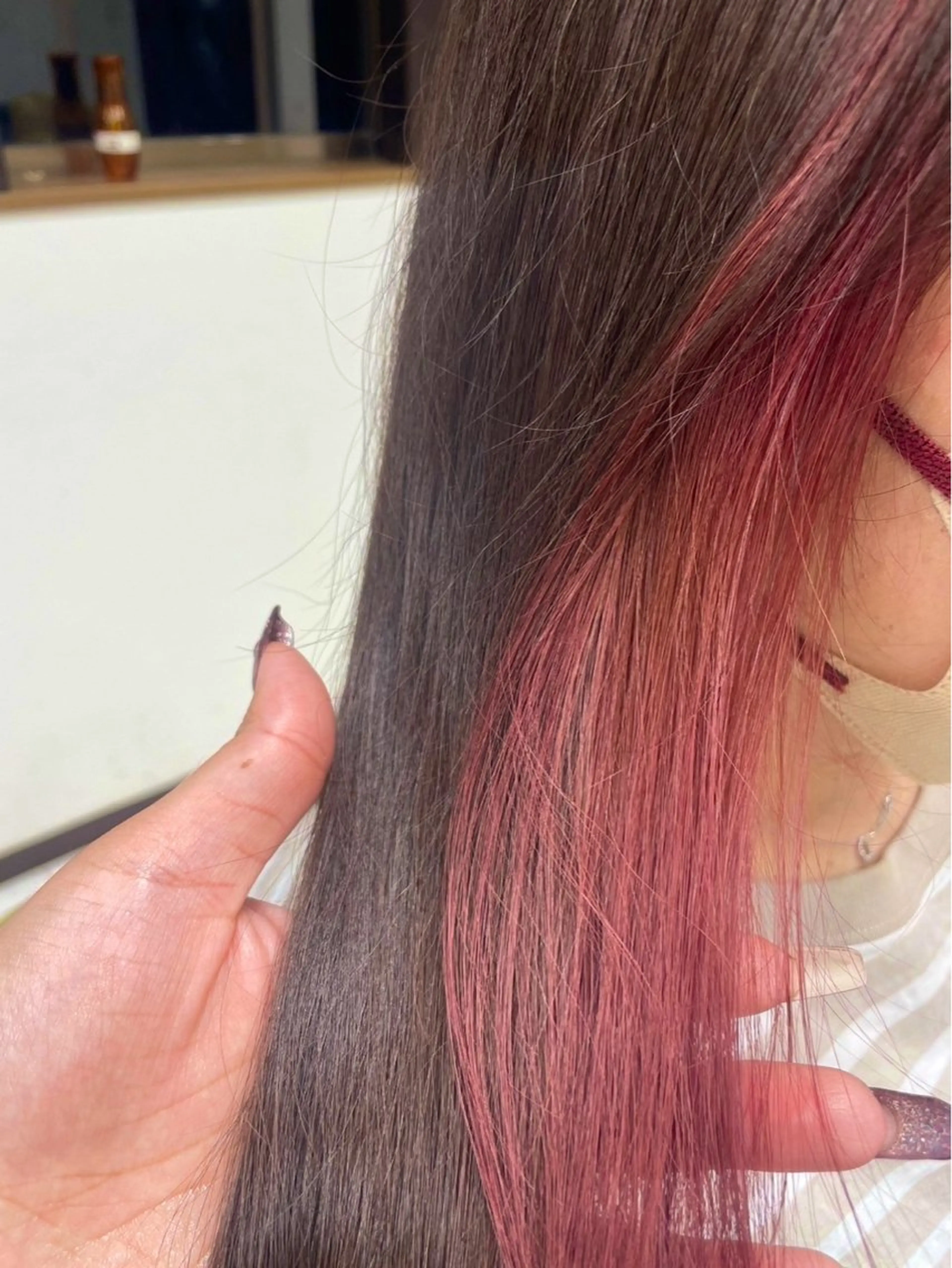 ロング カラー 大内 カオリのヘアスタイル