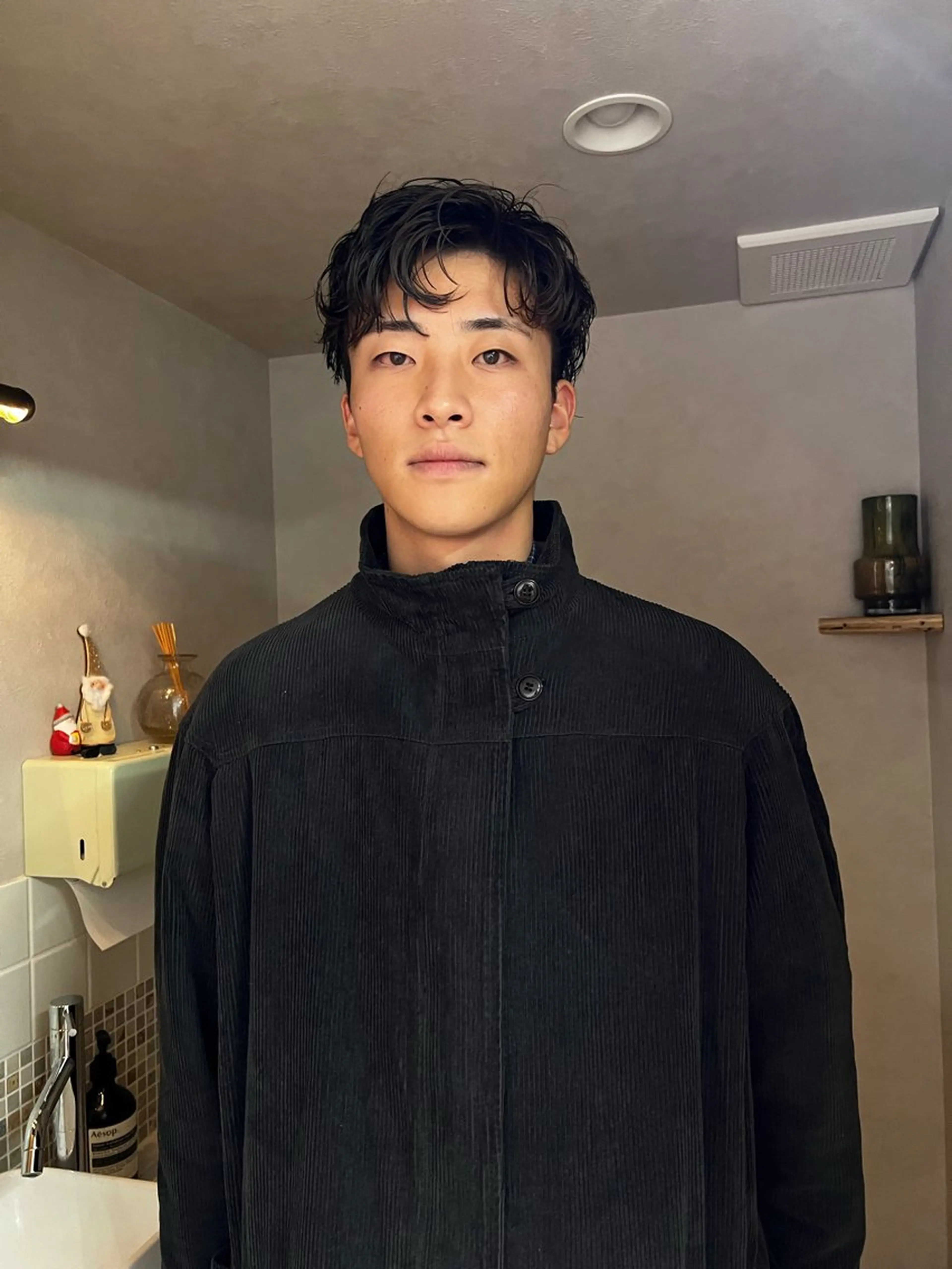 パーマ メンズ nishido ハイライト/メンズのヘアスタイル