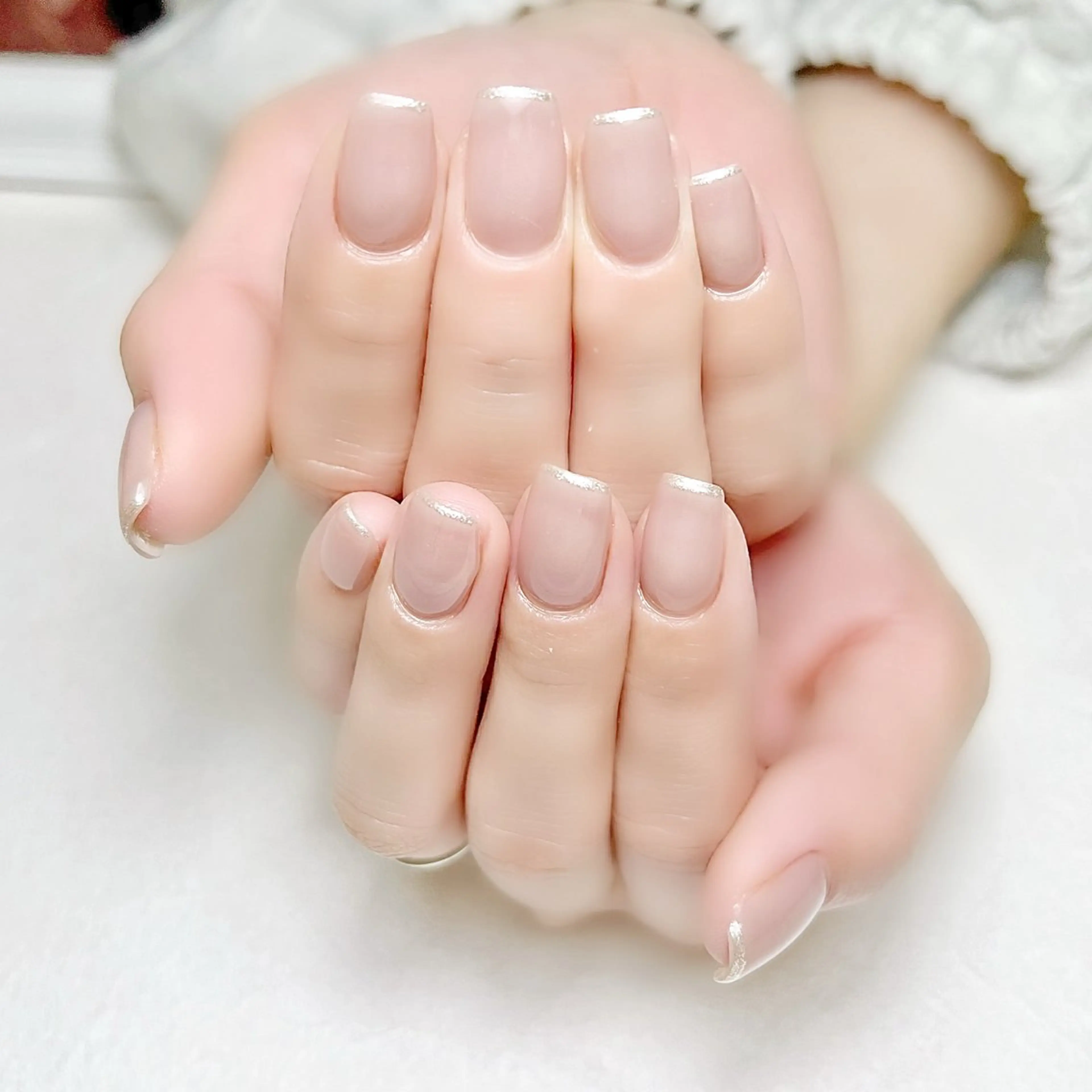 ネイル ラメ(グリッター) オフィスネイル ワンカラーネイル rouse nail RISATOのネイルデザイン
